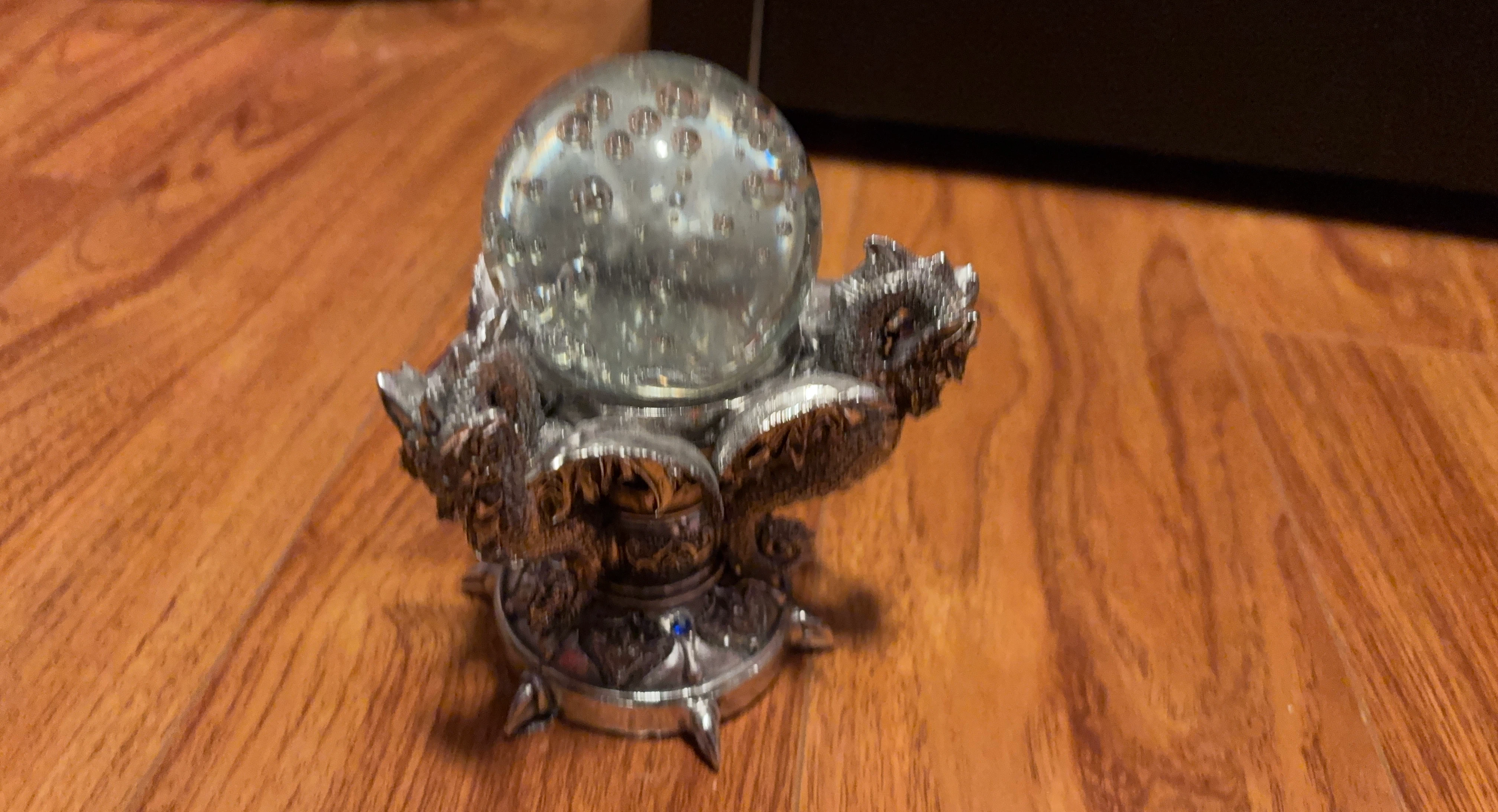 Dragon Statue Crystal Ball Decor