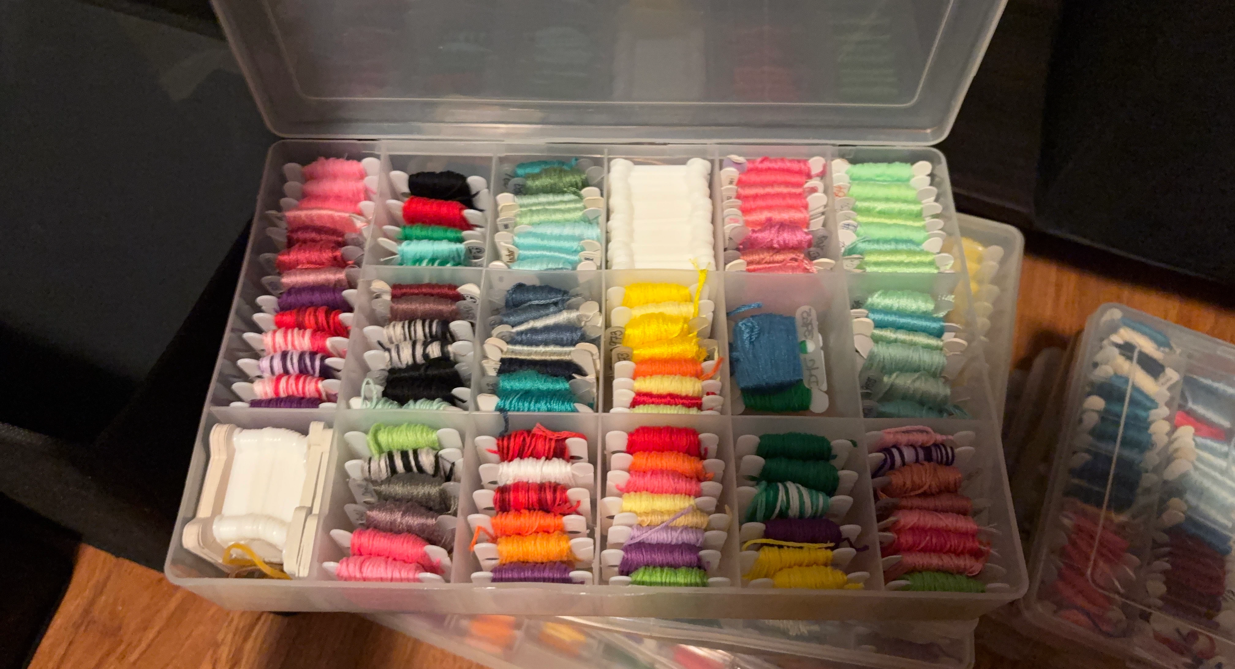 Embroidery Floss Kit with Organizer Box