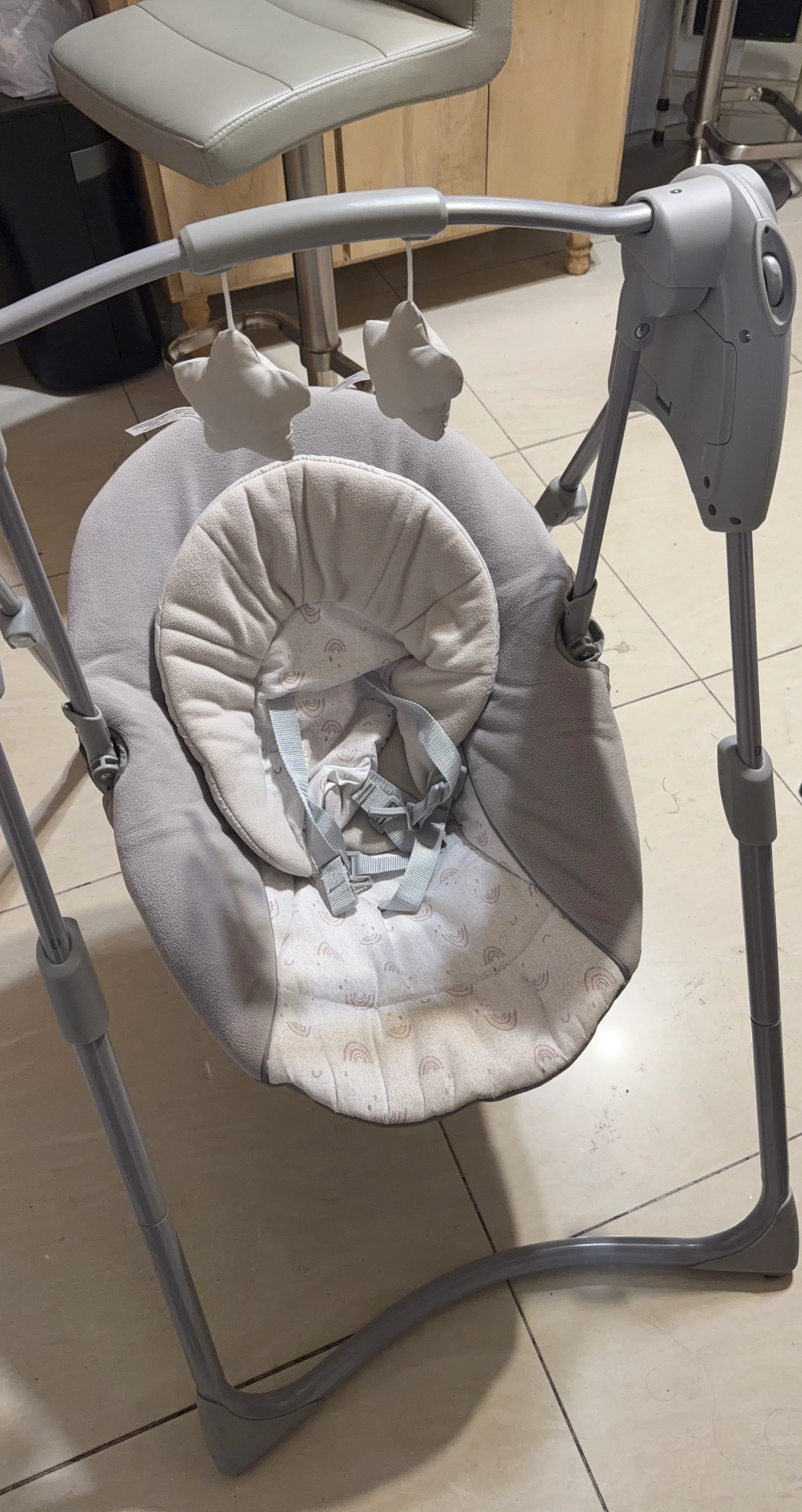 Gray Baby Swing