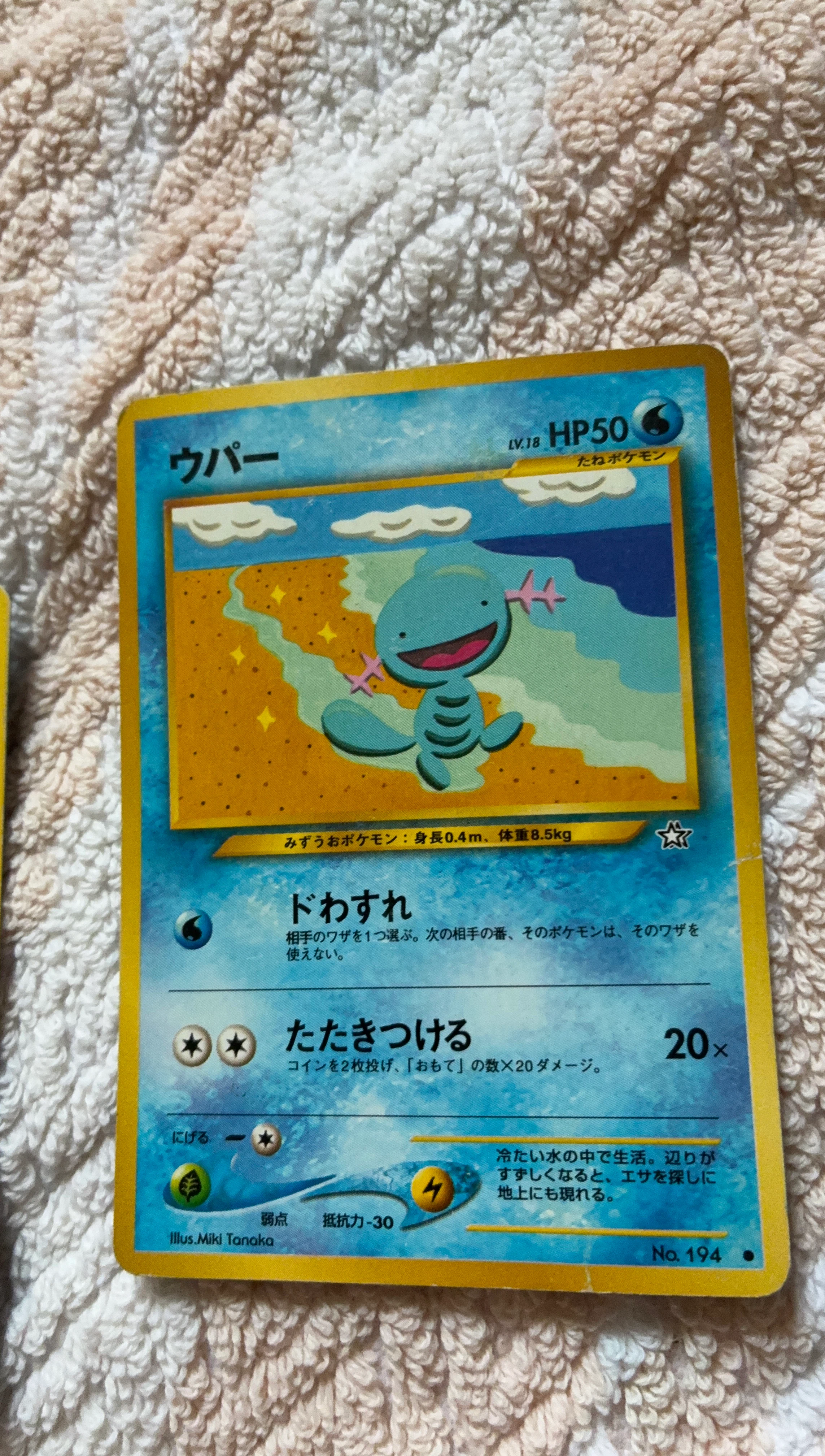 Wooper Pokemon Card