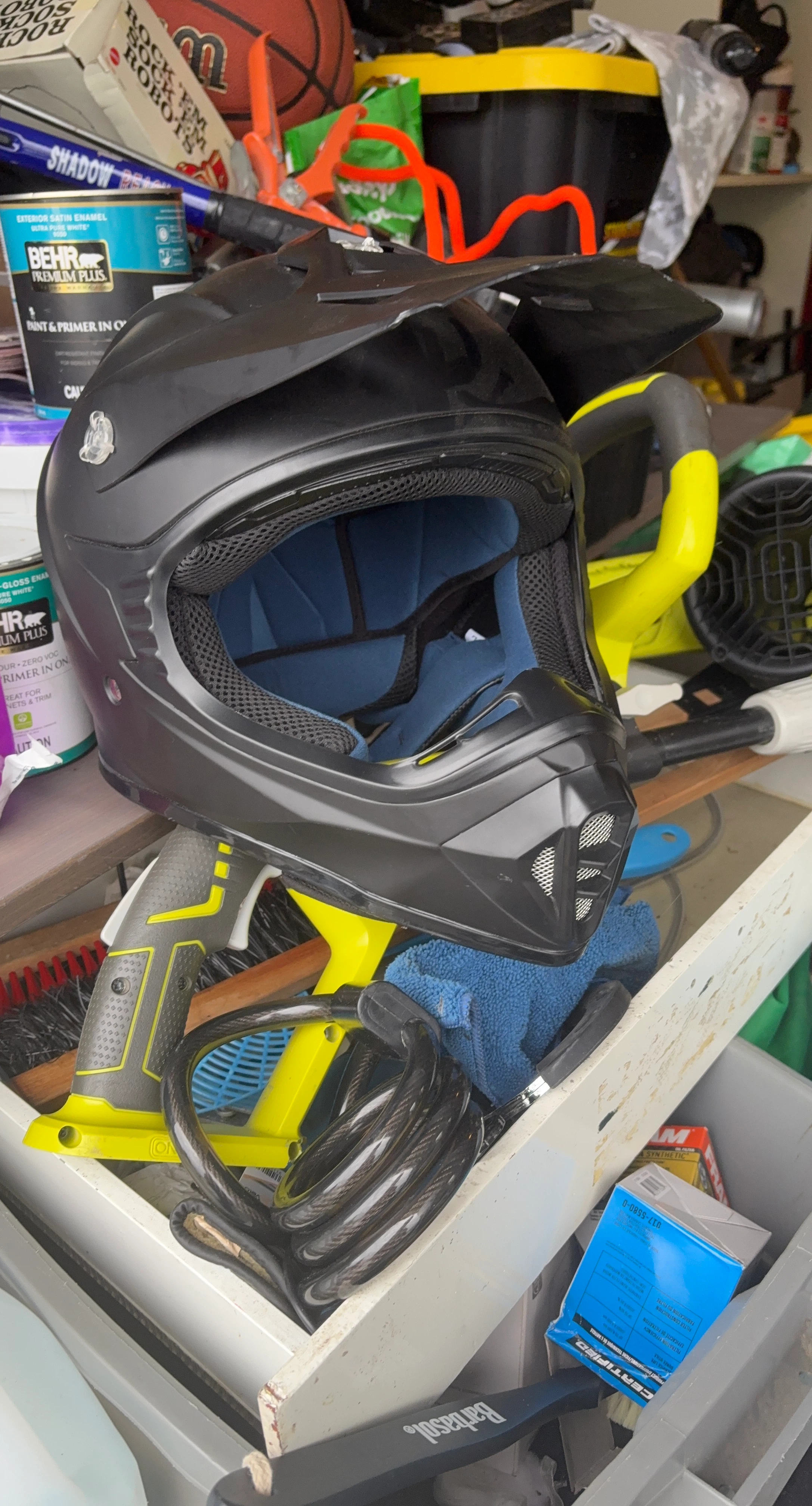 Black Full Face Motorcycle Helmet
