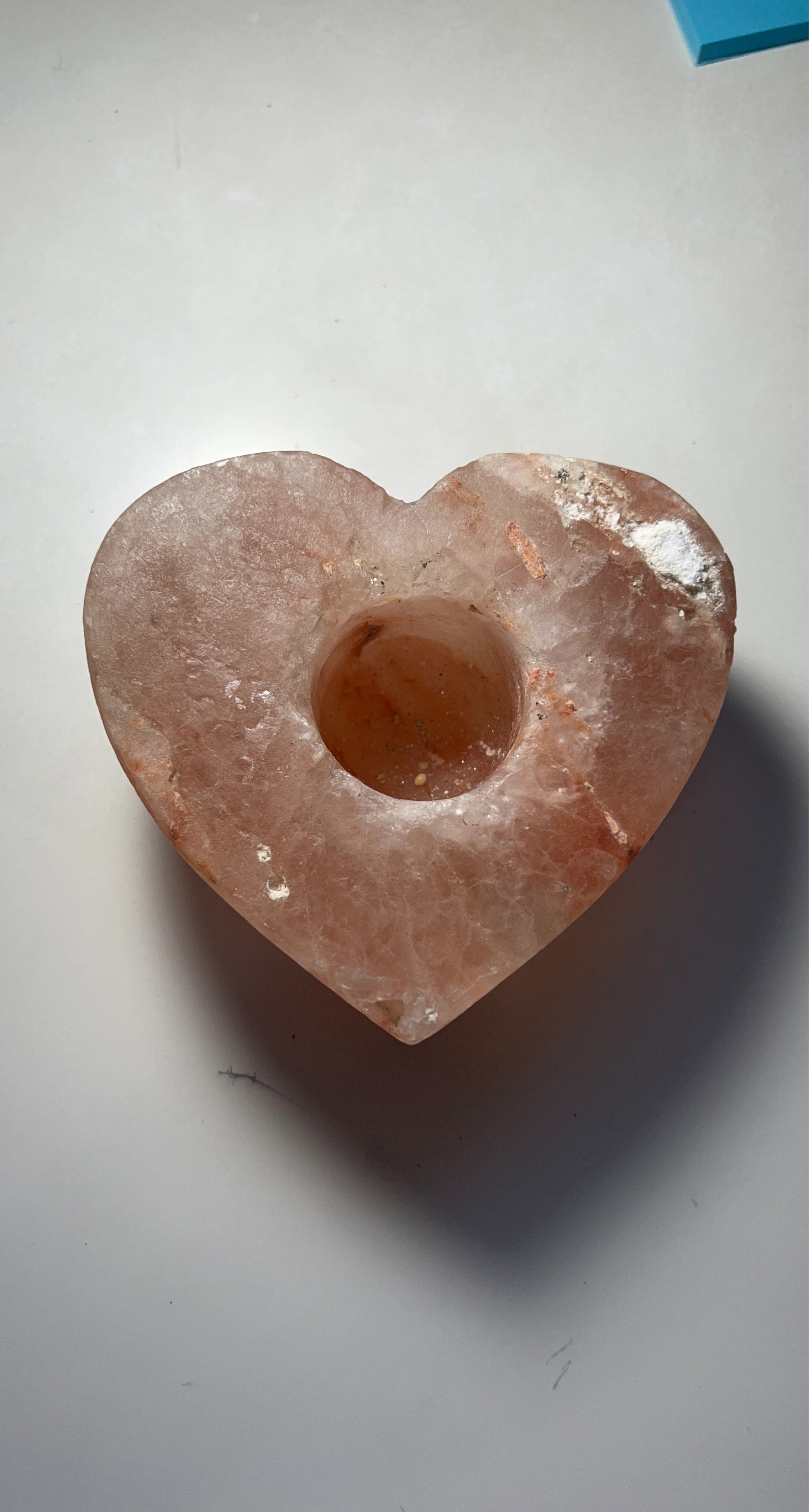 Himalayan Salt Heart Candle Holder