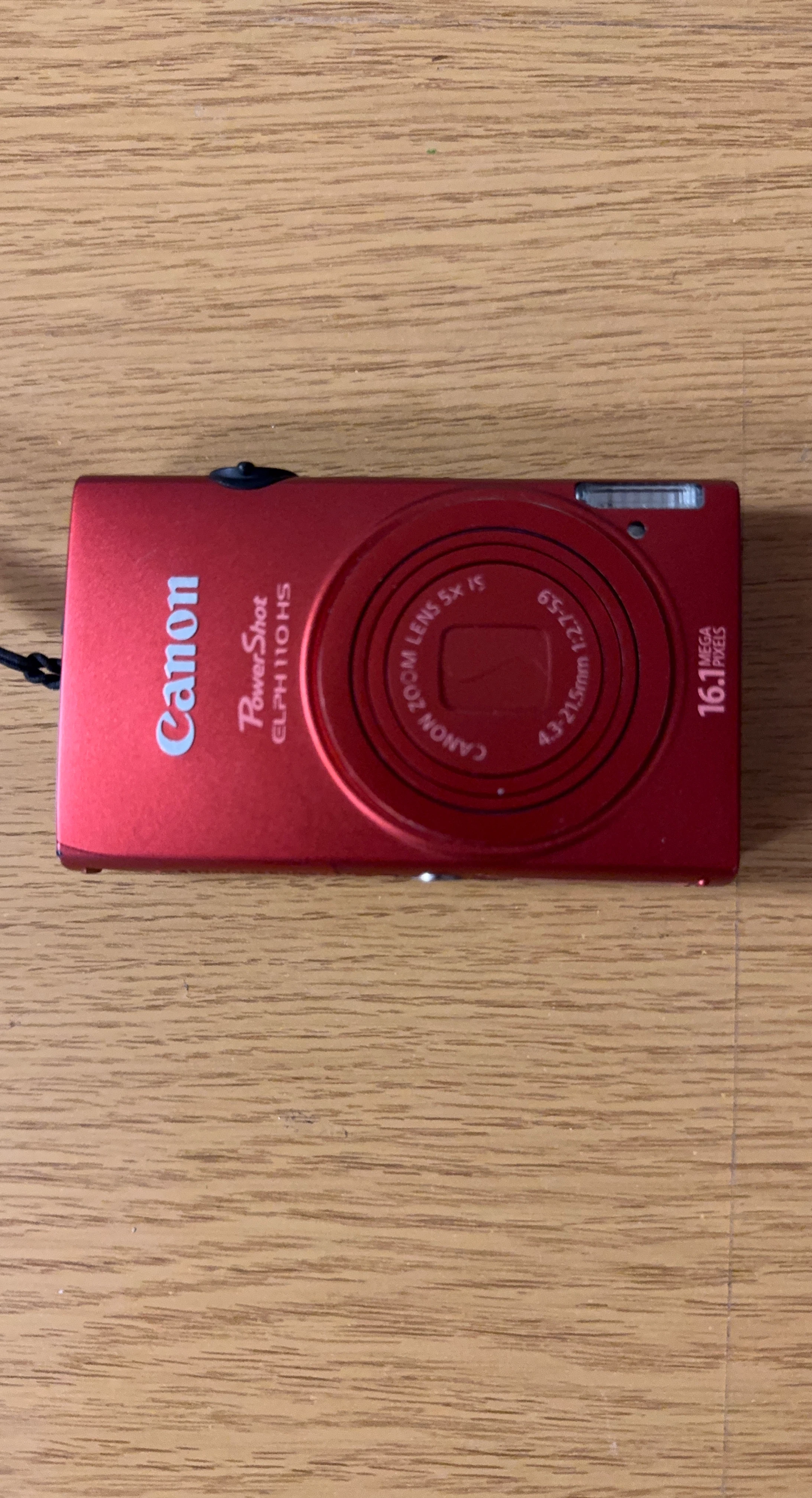 Canon PowerShot ELPH 110 HS Red Digital Camera