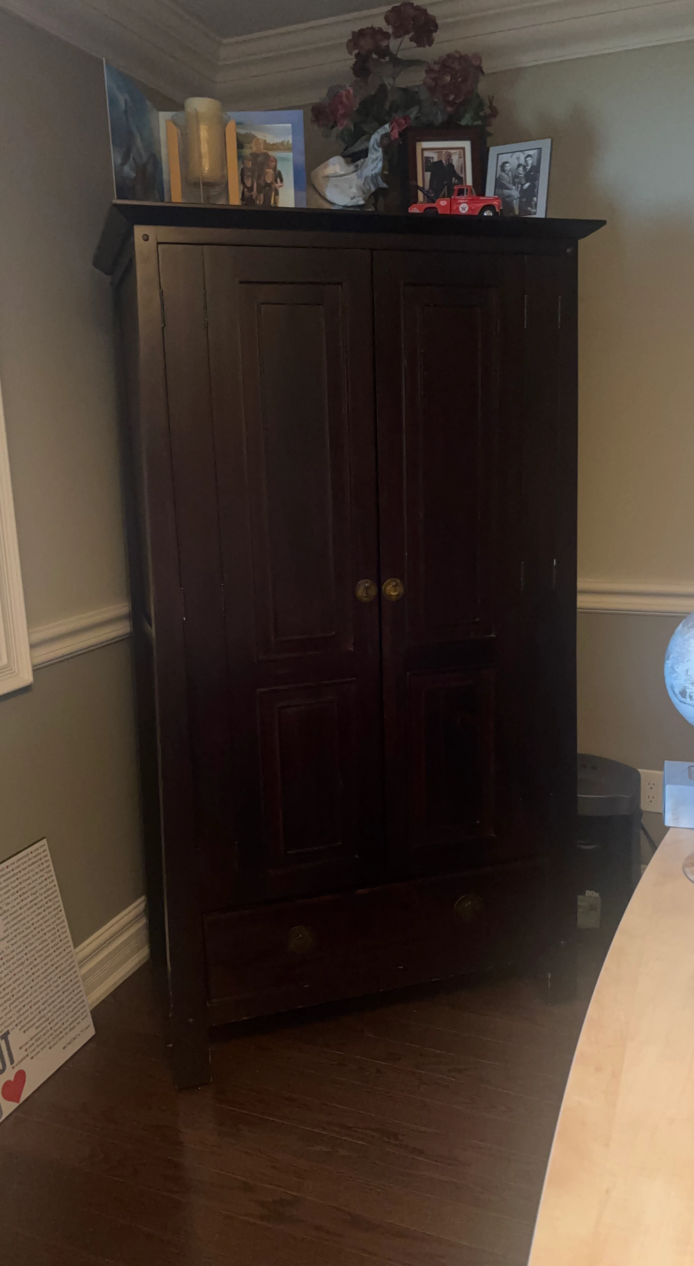 Dark Wood Armoire