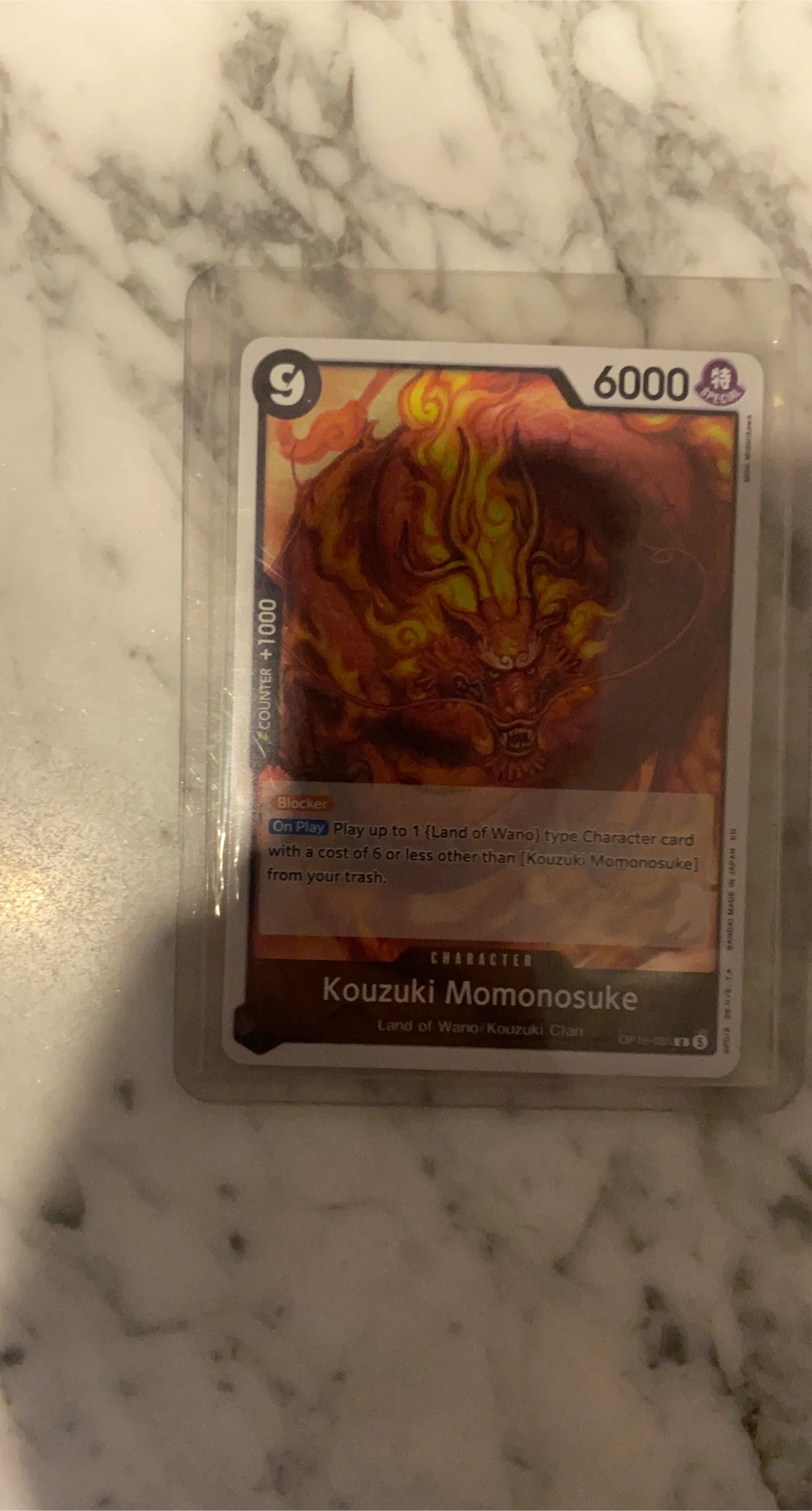 One Piece Card Game Kouzuki Momonosuke Character Card