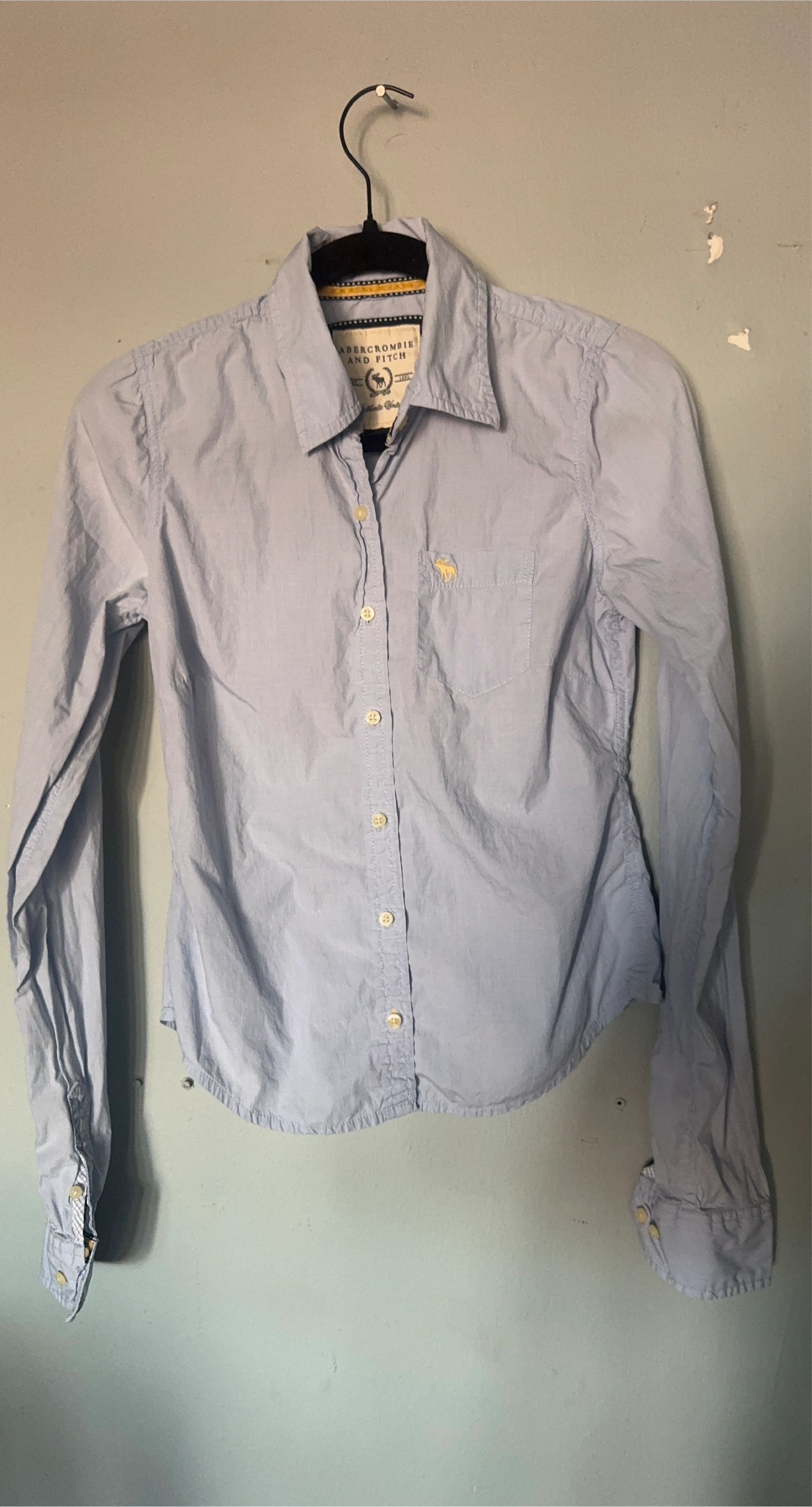 Abercrombie & Fitch Light Blue Button-Up Shirt