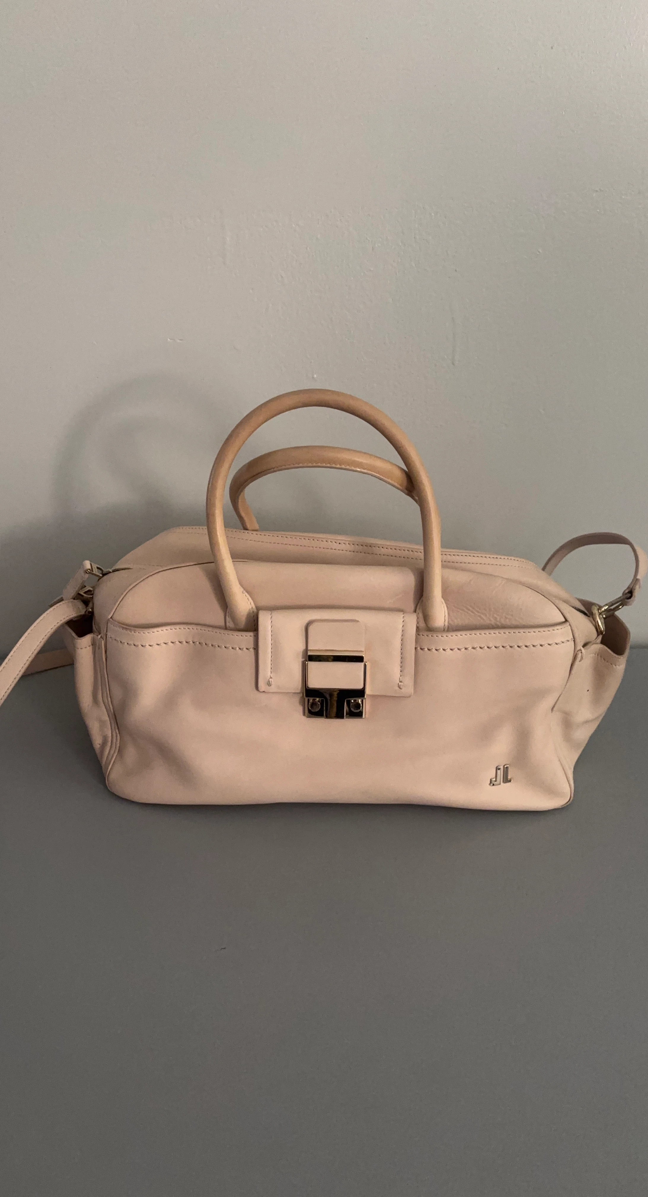 Lanvin Beige  Leather Satchel Handbag