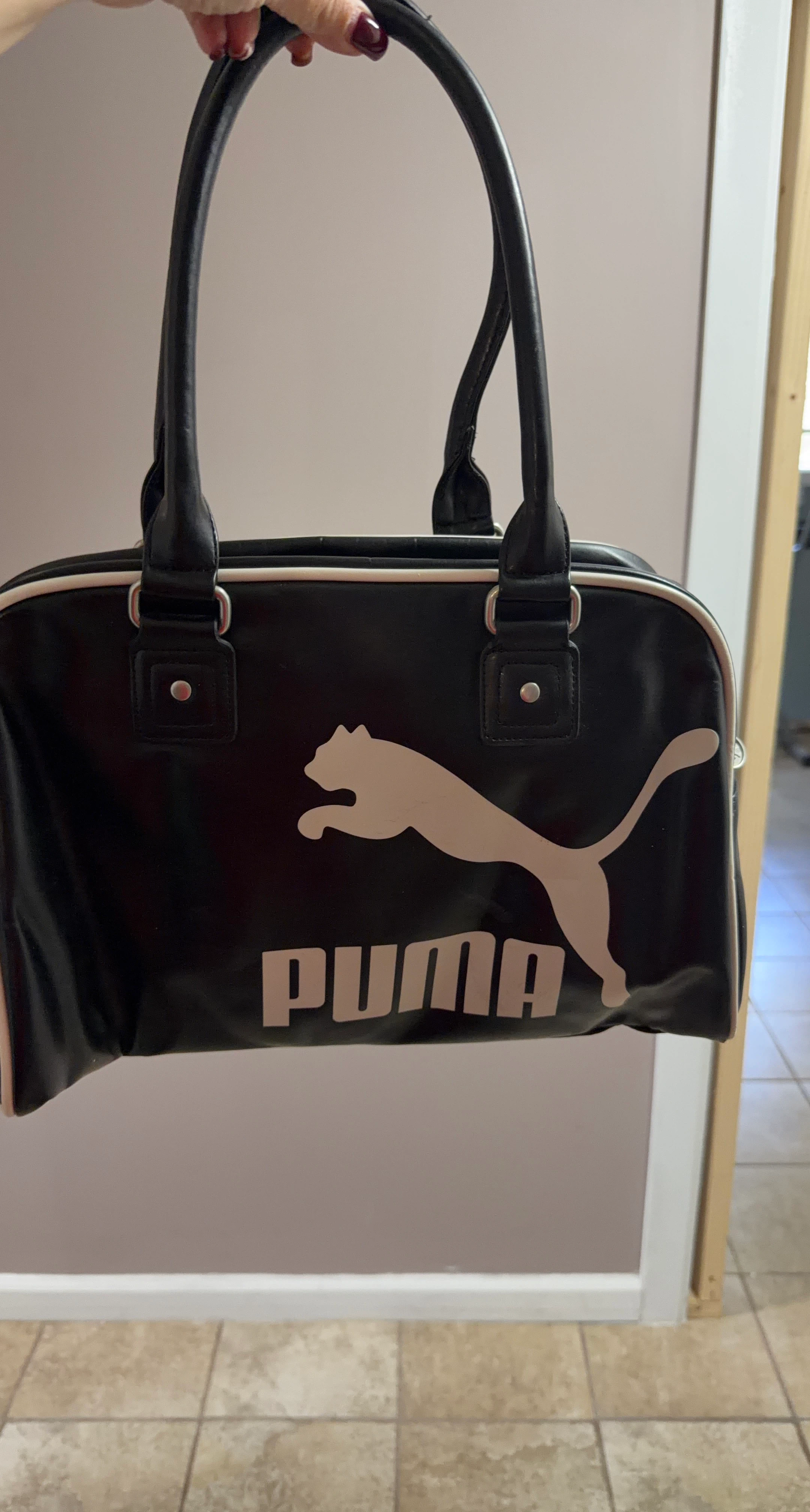 Puma Black Duffle Bag