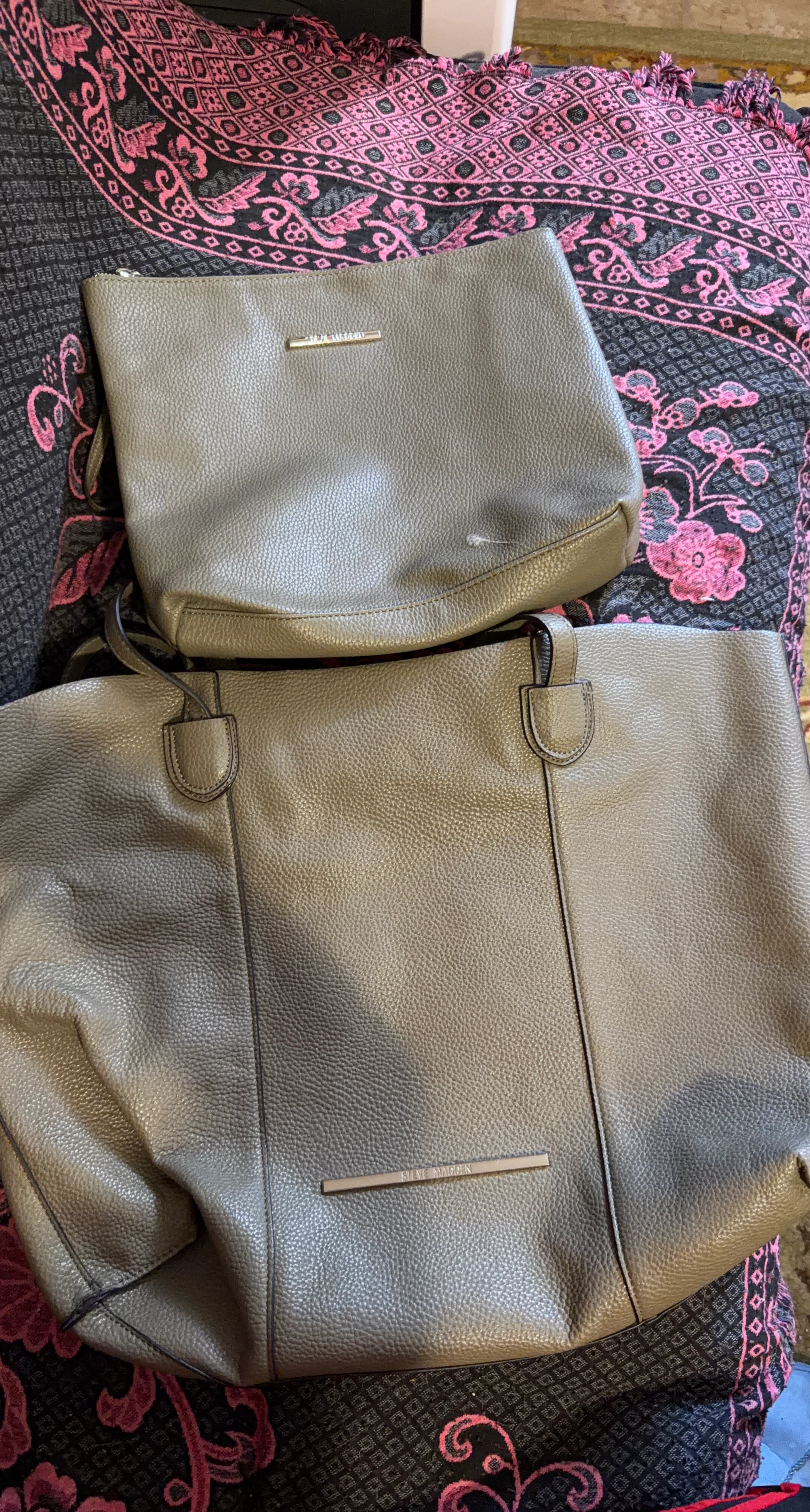 Steve Madden Tote Bag and Pouch Set