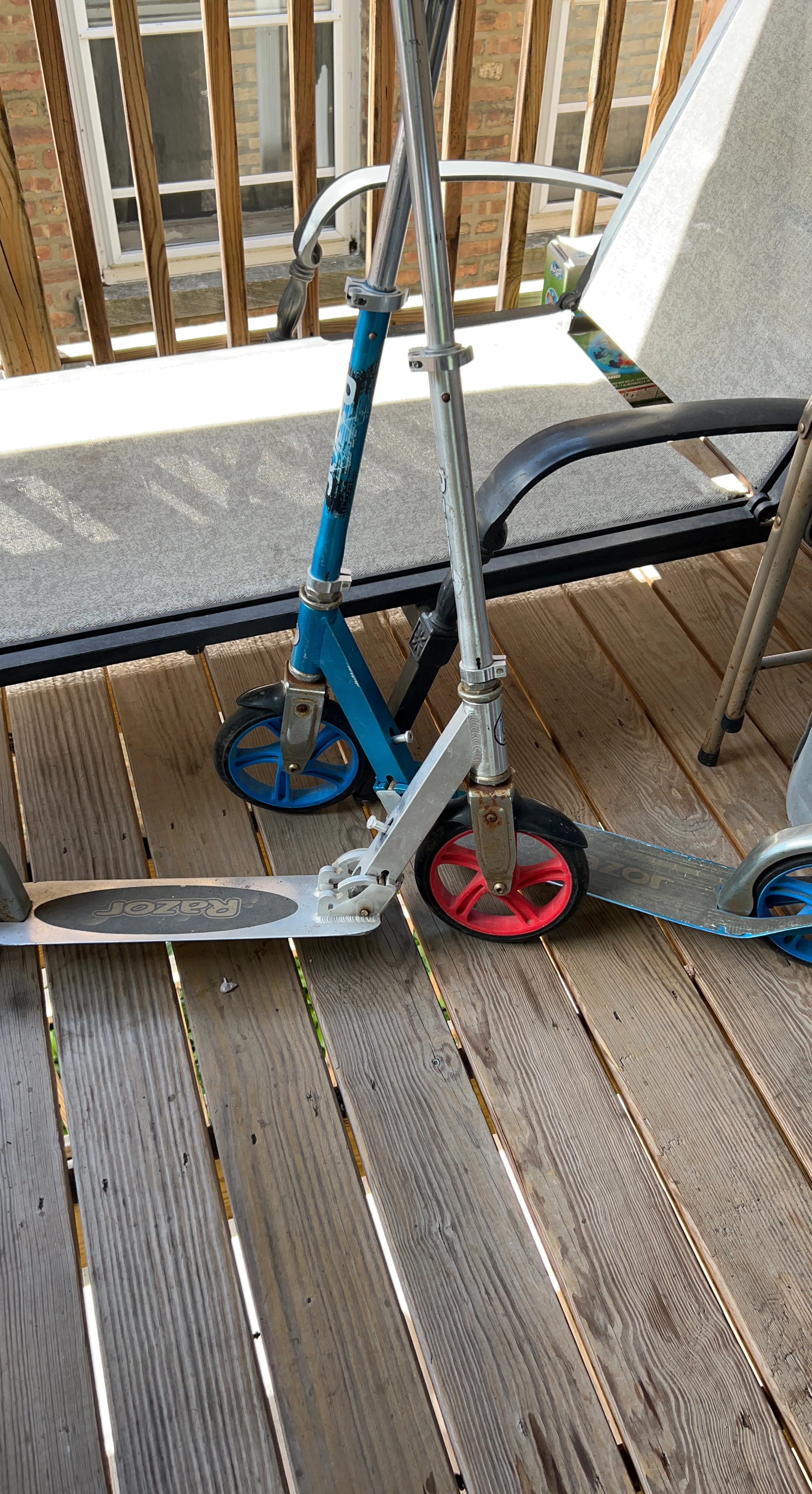 Razor Scooters - Blue and Silver