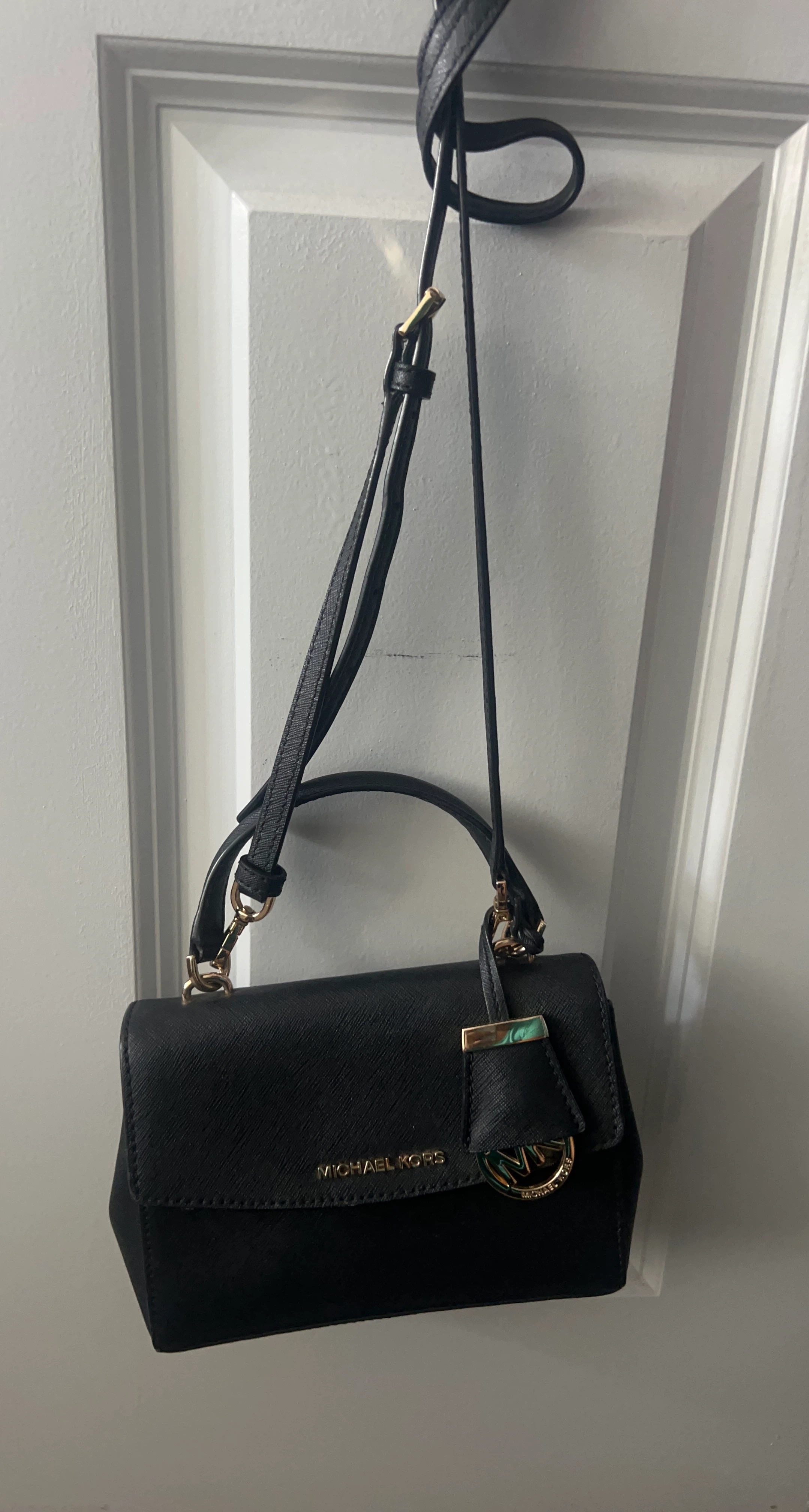 Michael Kors Black Saffiano Leather Handbag