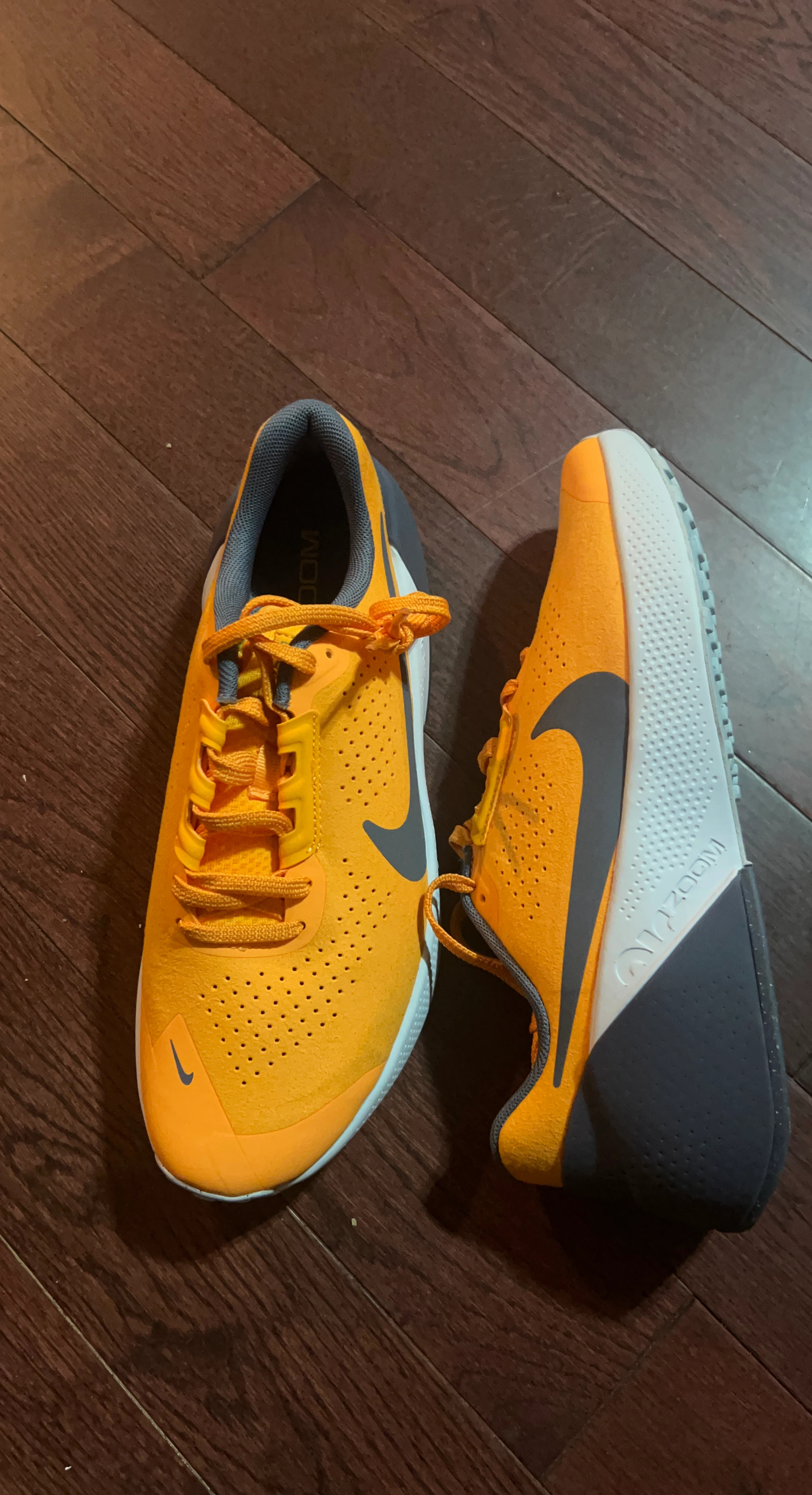 Nike Air Zoom Running Shoes - Orange/Grey