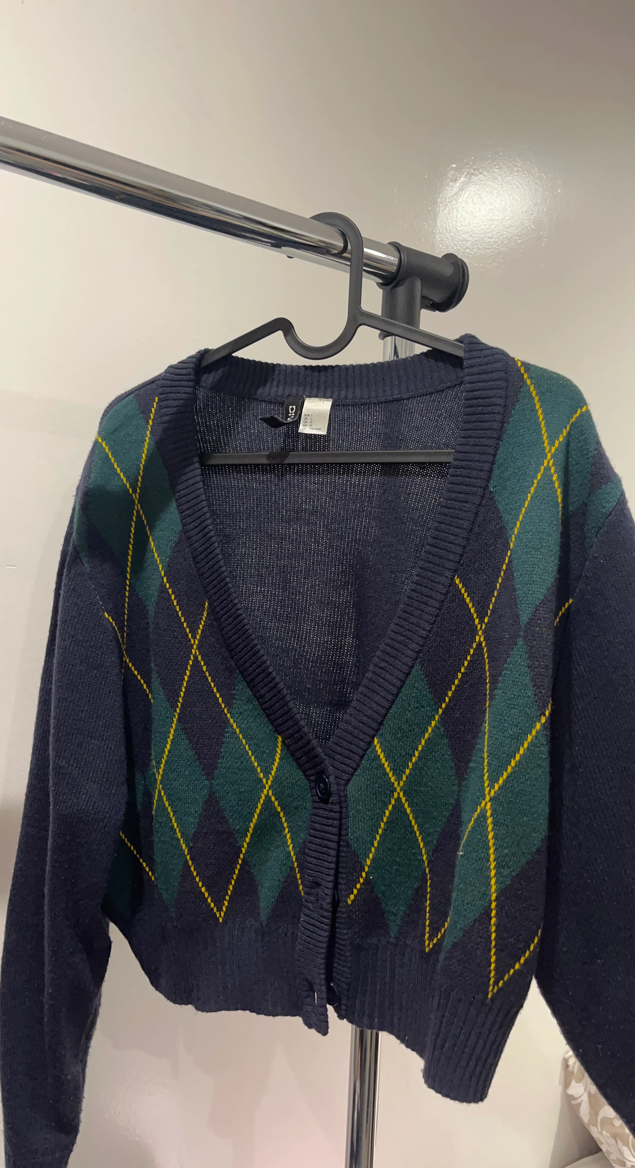 H&M Argyle Cardigan