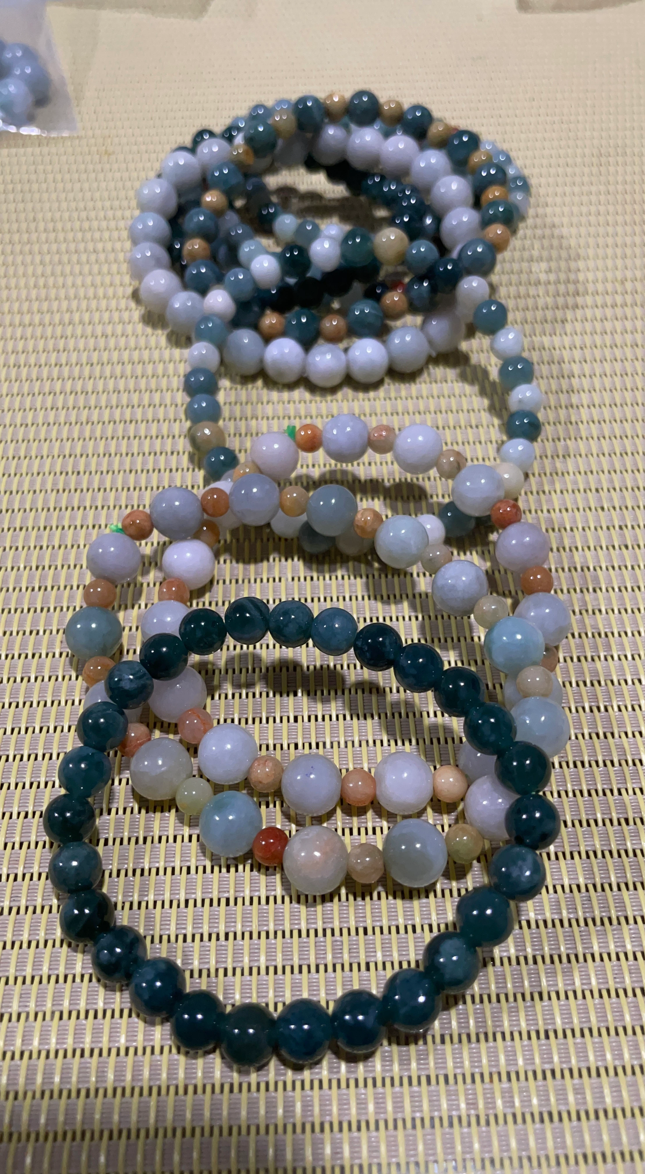 Assorted Jade Beaded Bracelets