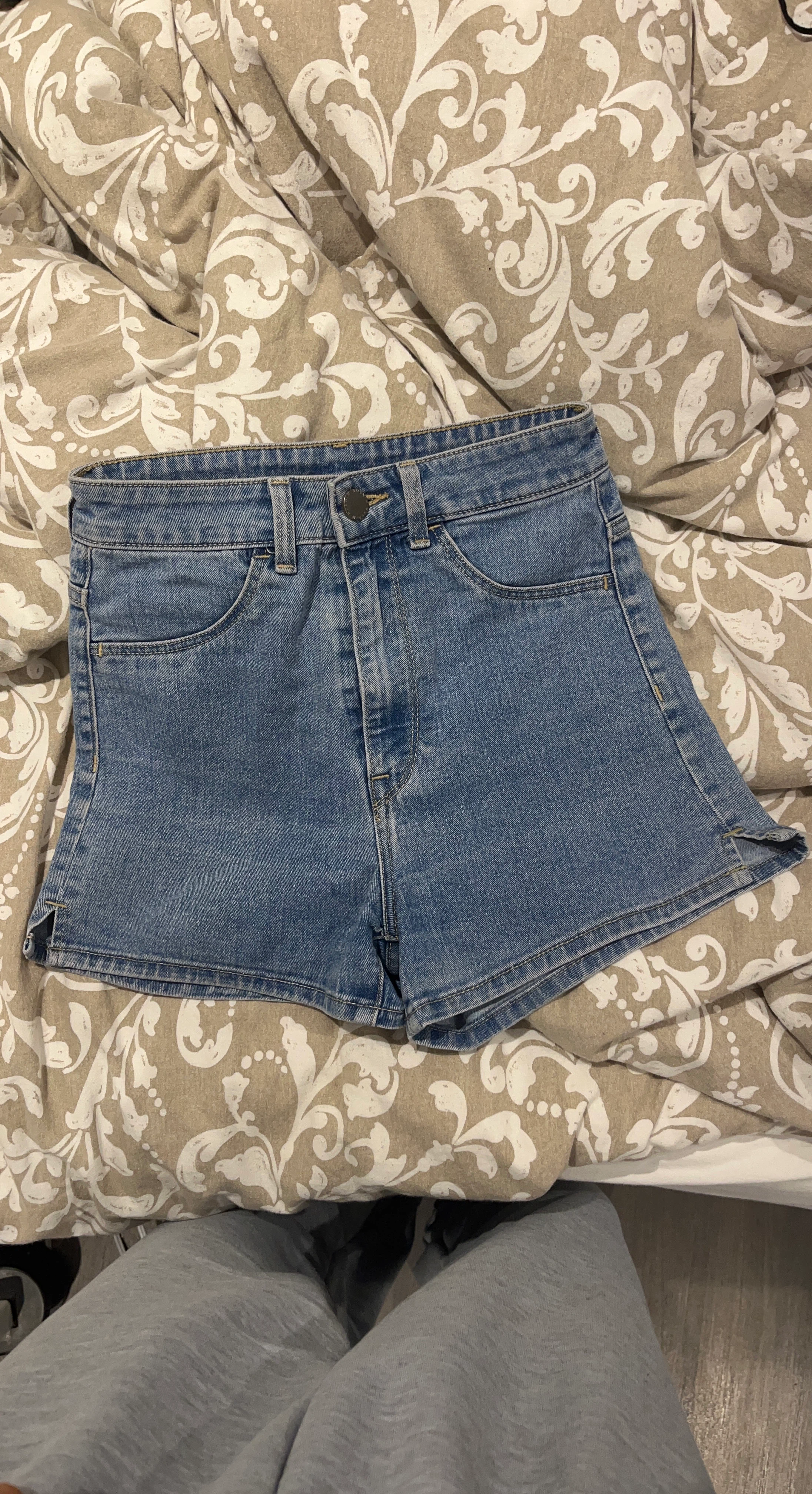 H&M High Waist Denim Shorts