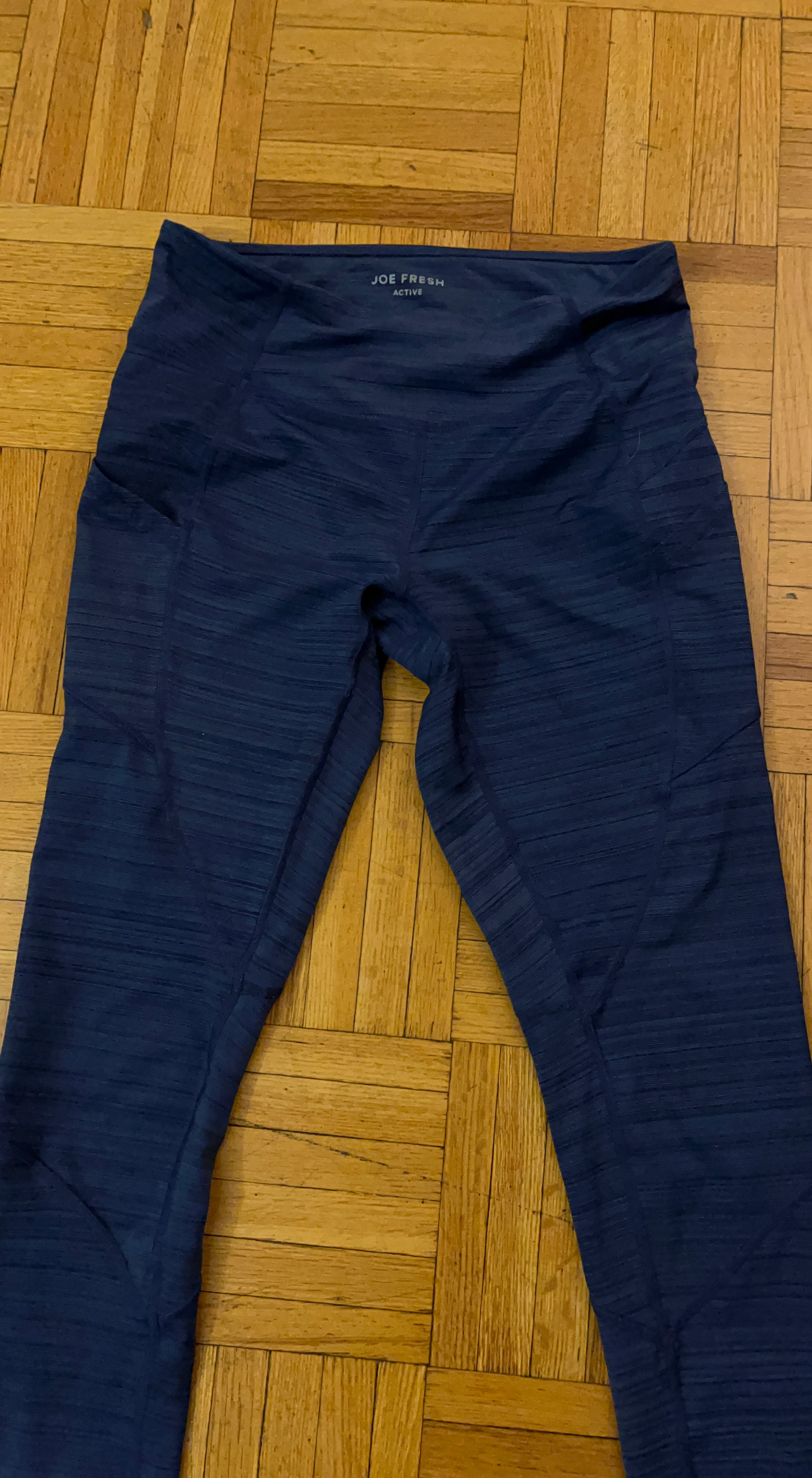 Joe Fresh Active Navy Blue Leggings with Pockets