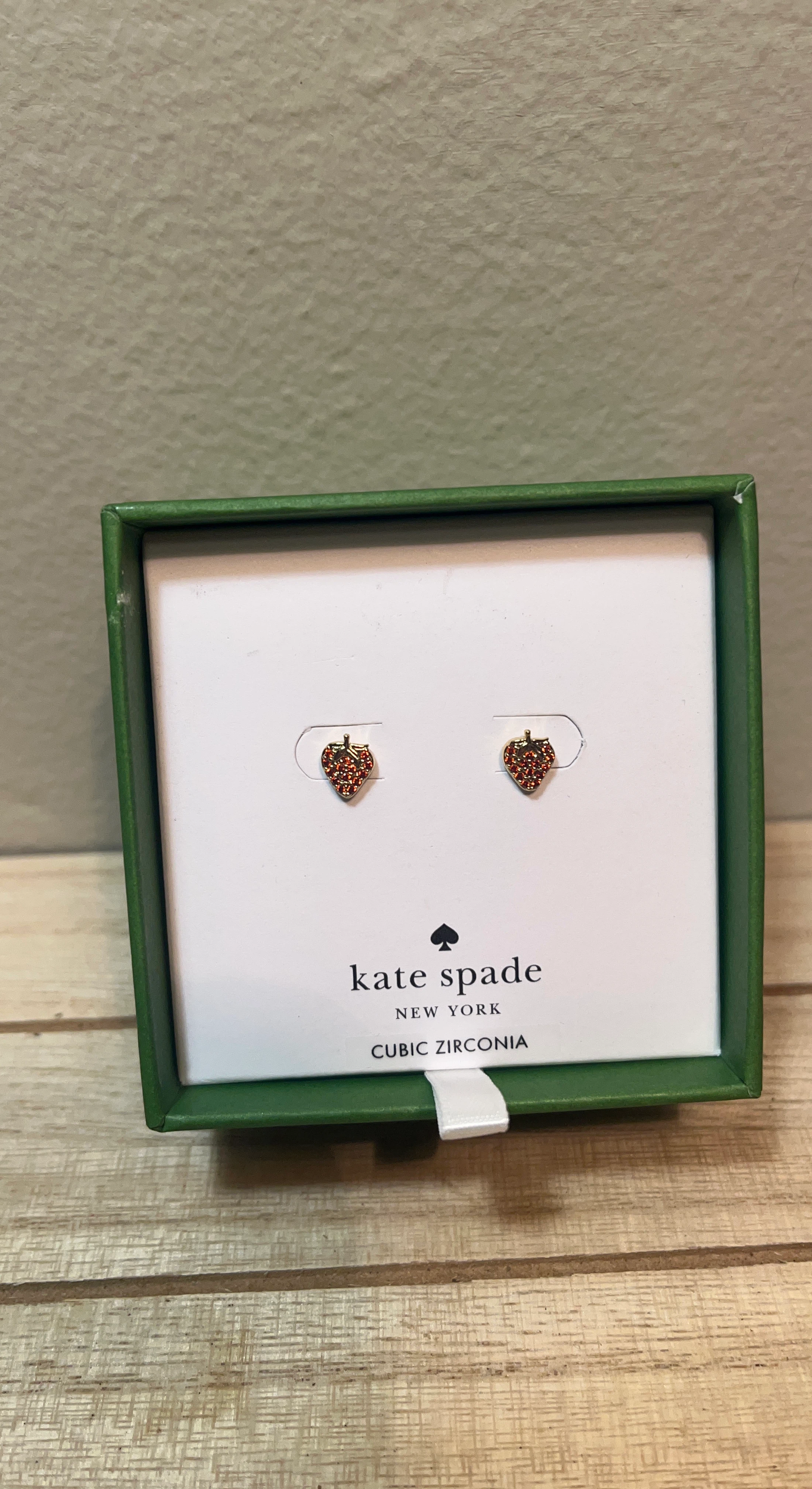 Kate Spade Strawberry Cubic Zirconia Earrings