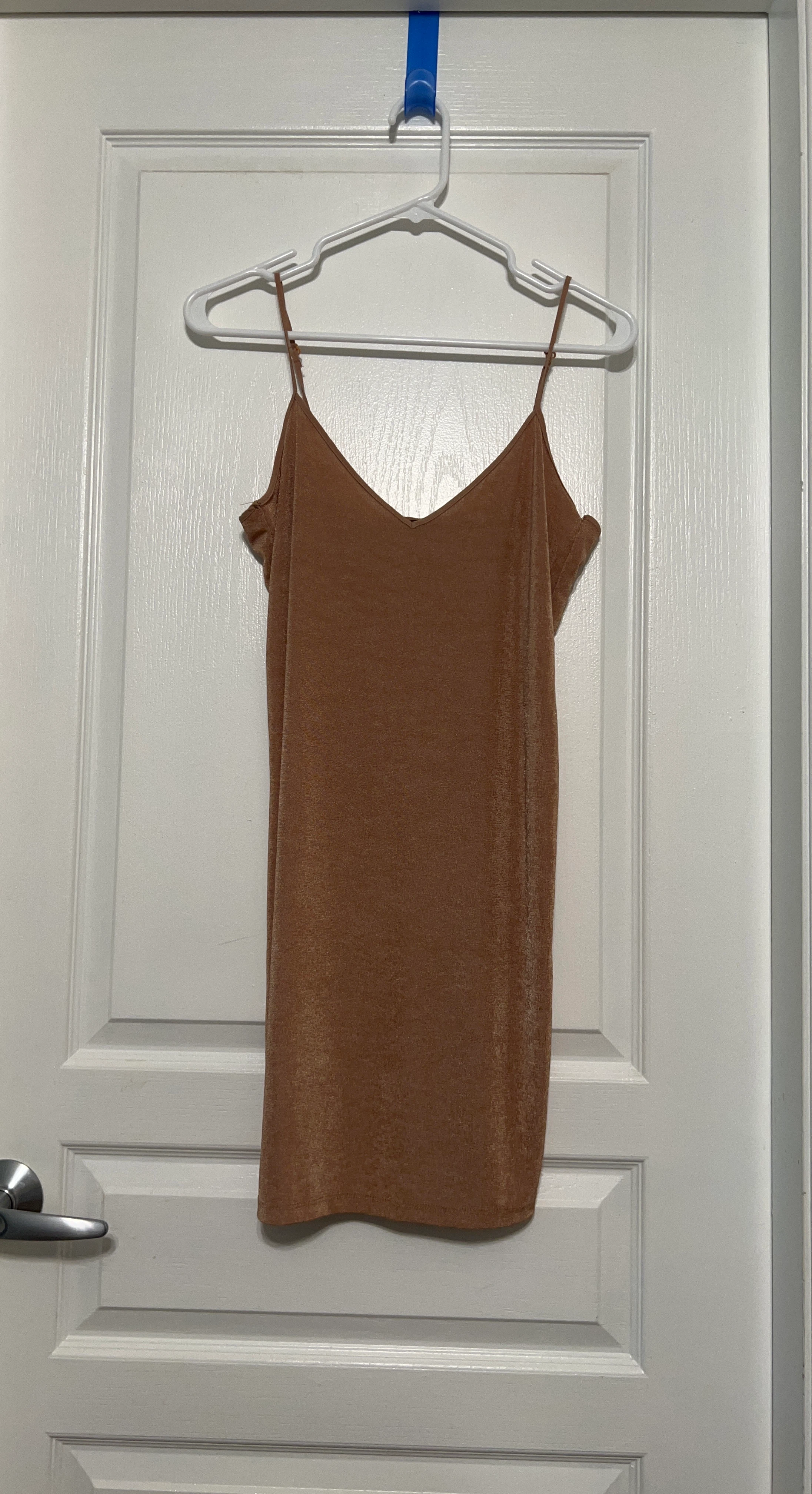 ⚽ ZARA Collection Shiny Peach Slip - Size S