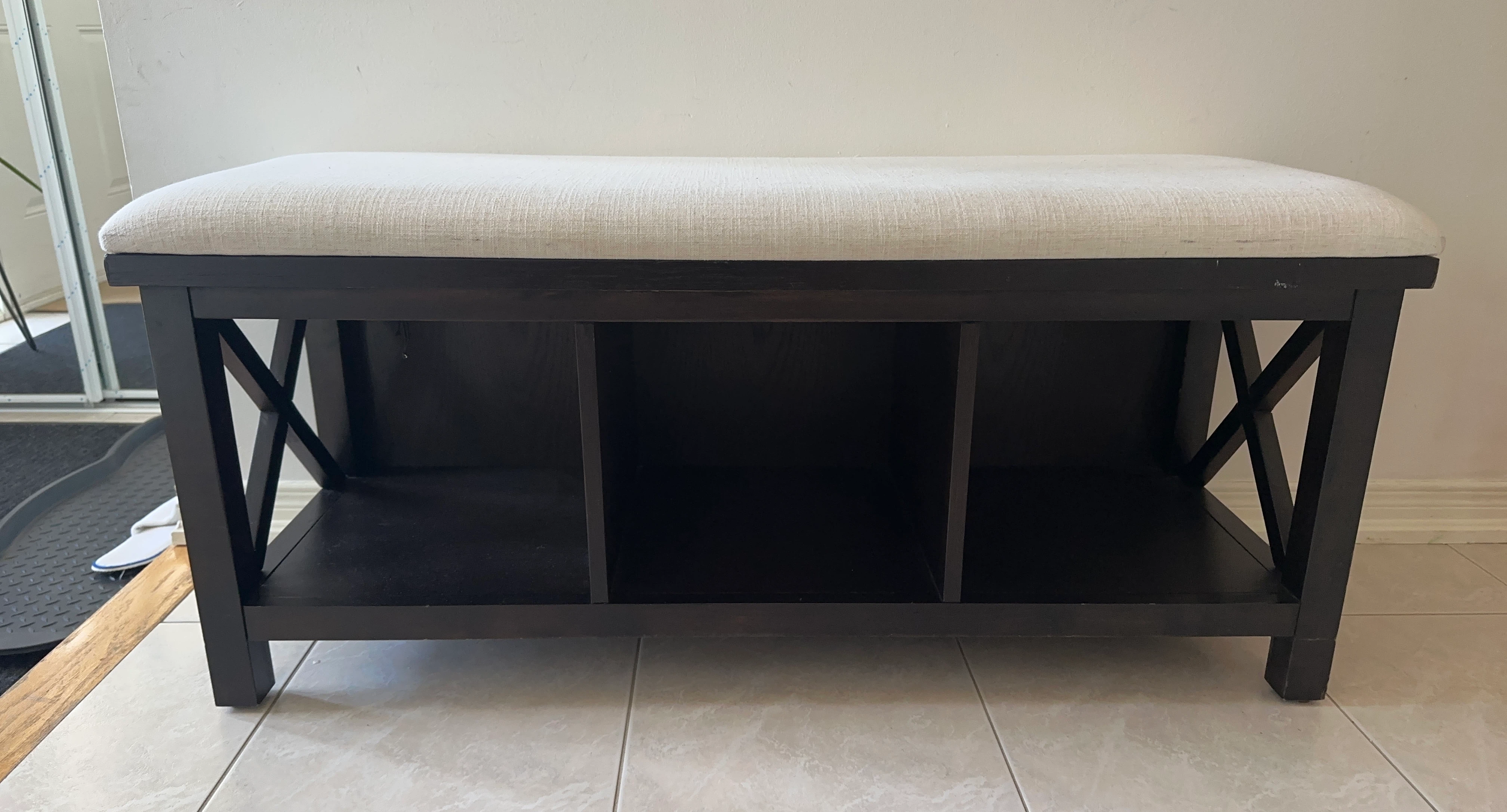Bench with Storage Compartments