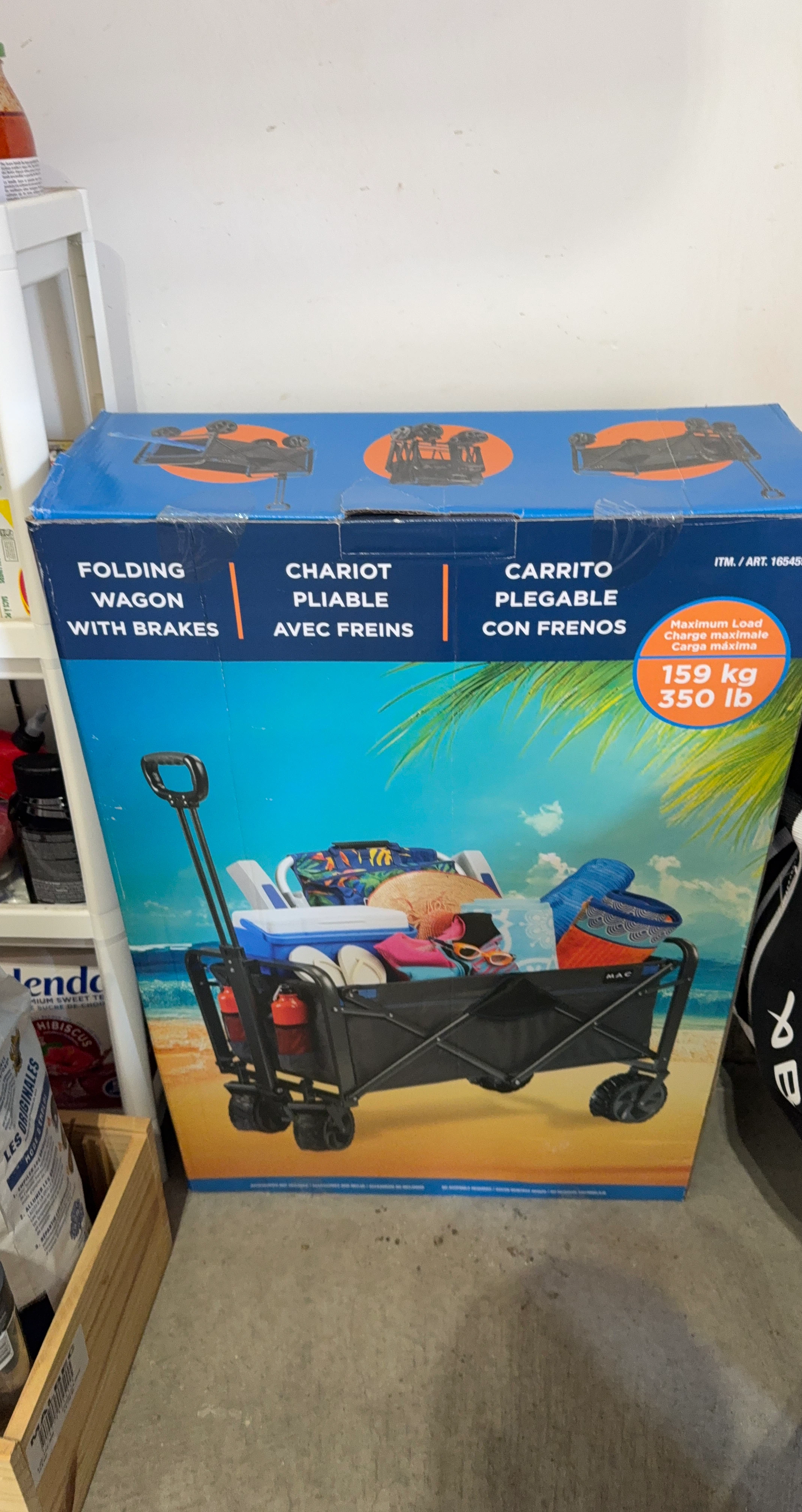 Folding Wagon with Brakes