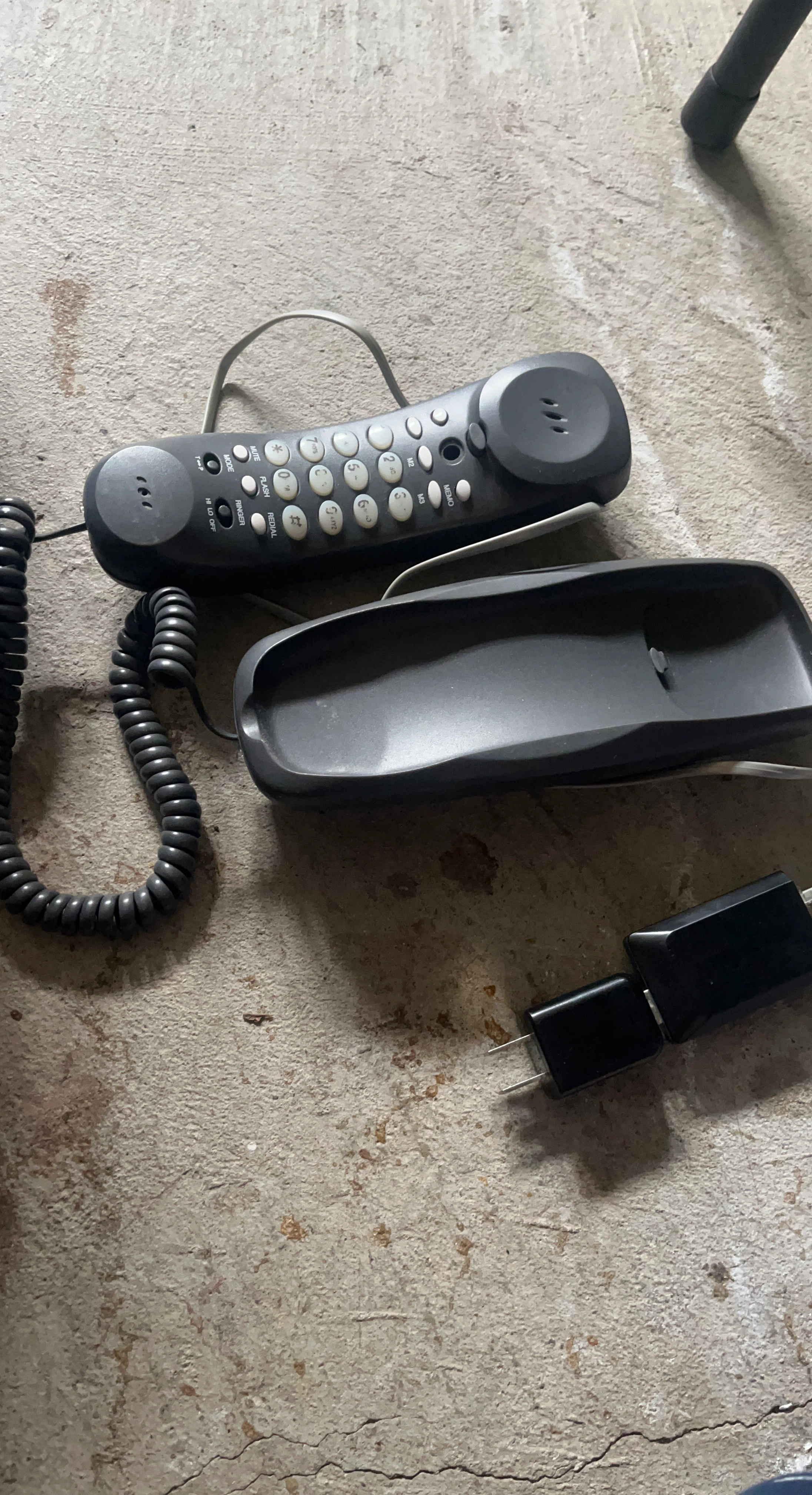 Corded Phone with Base and Charger