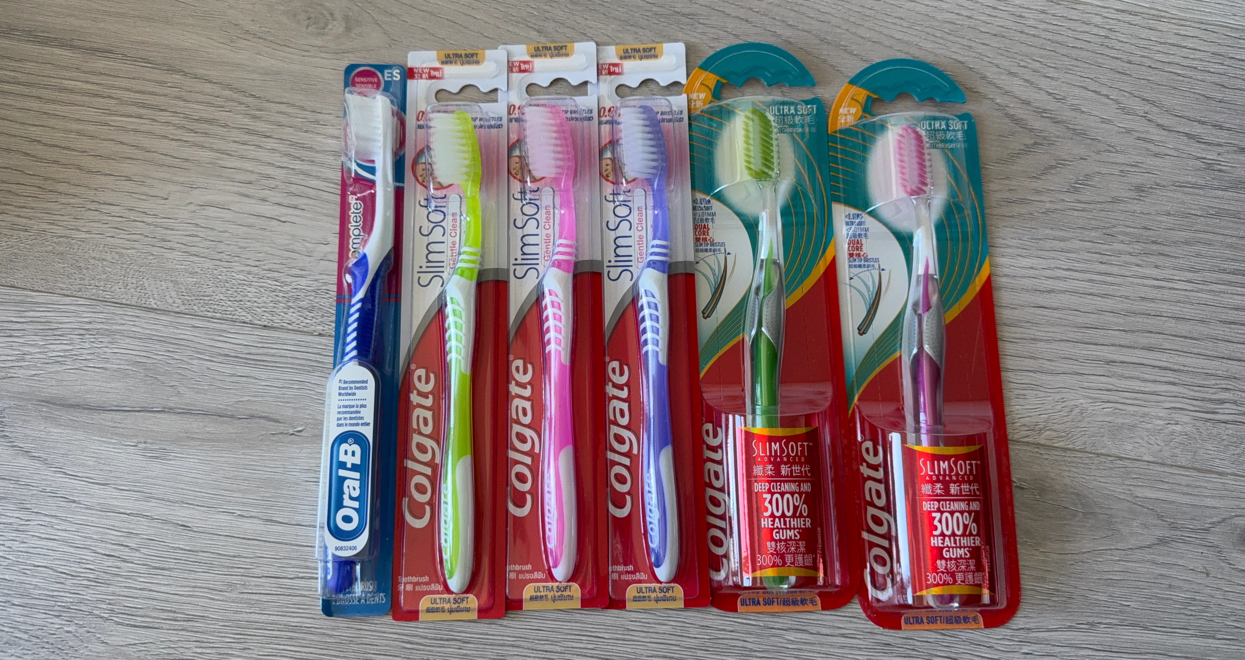 Oral-B Complete & Colgate Slim Soft Toothbrushes (5-pack)