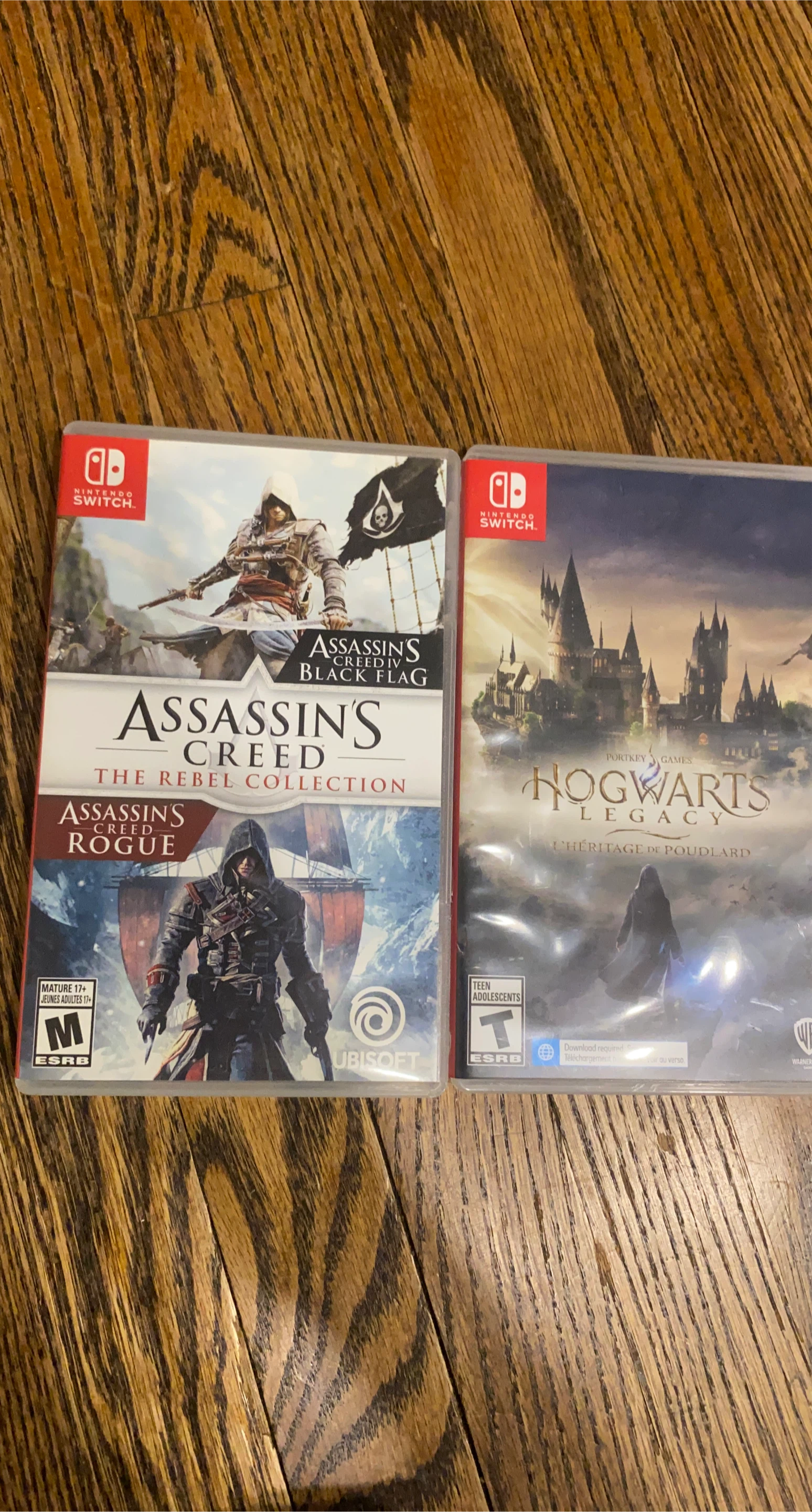 Nintendo Switch Games: Assassin's Creed Rebel & Hogwarts Legacy