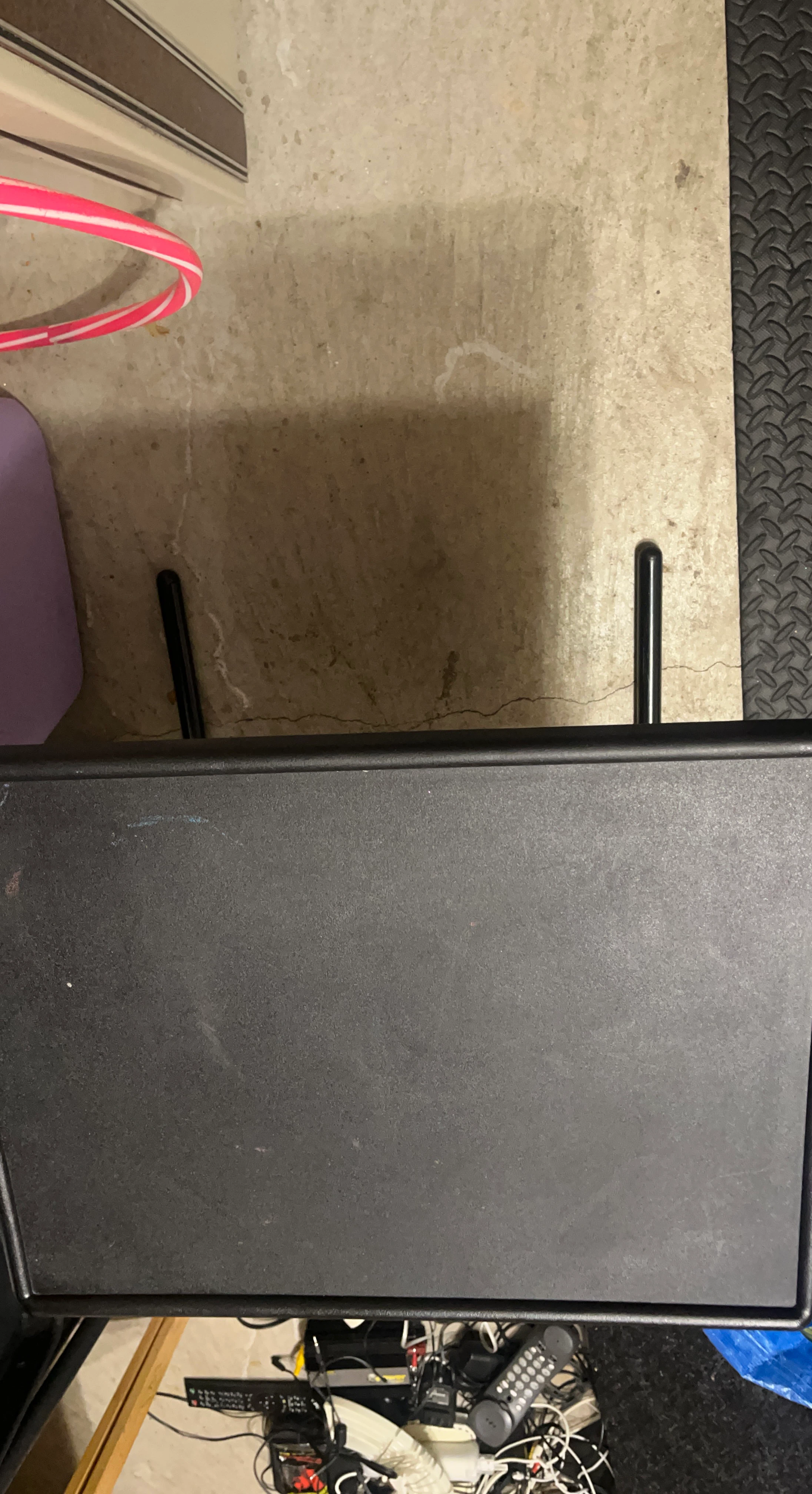 Black Portable TV Tray Table