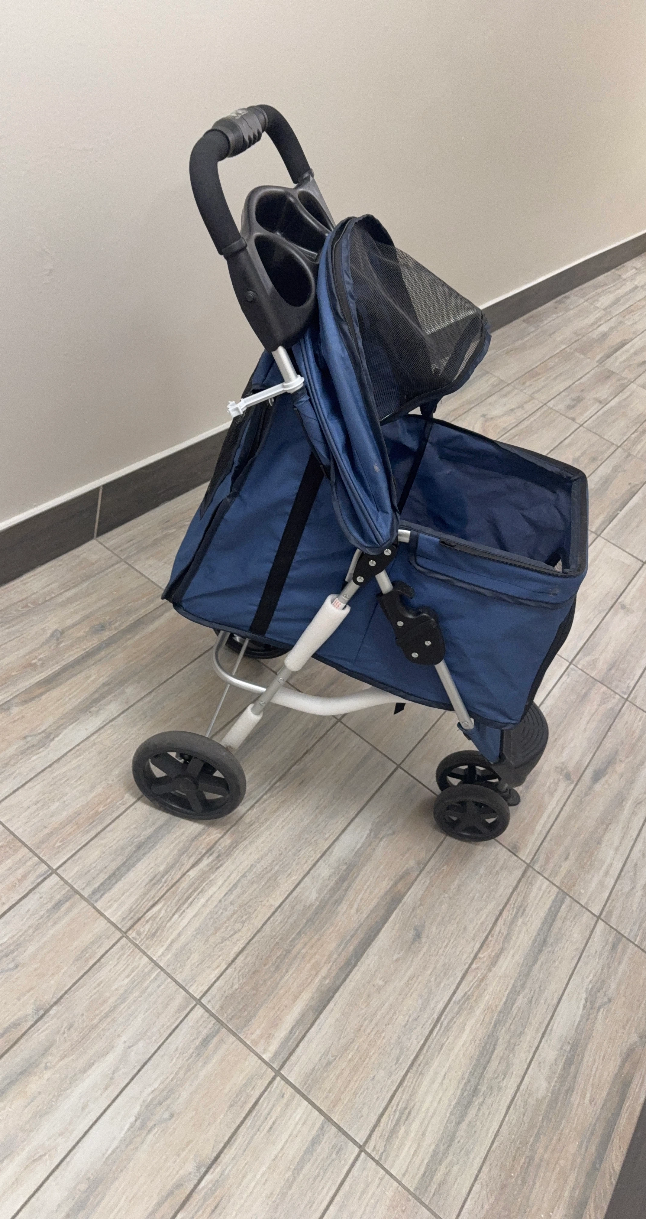 Blue Pet Stroller