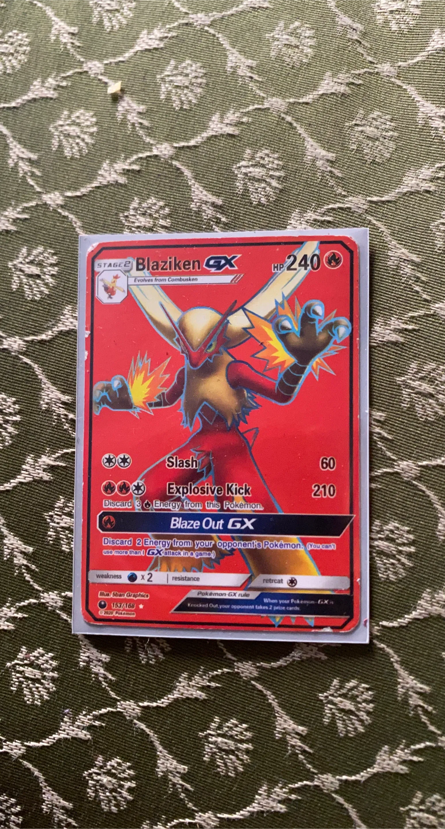 Blaziken GX Pokémon Card 153/168