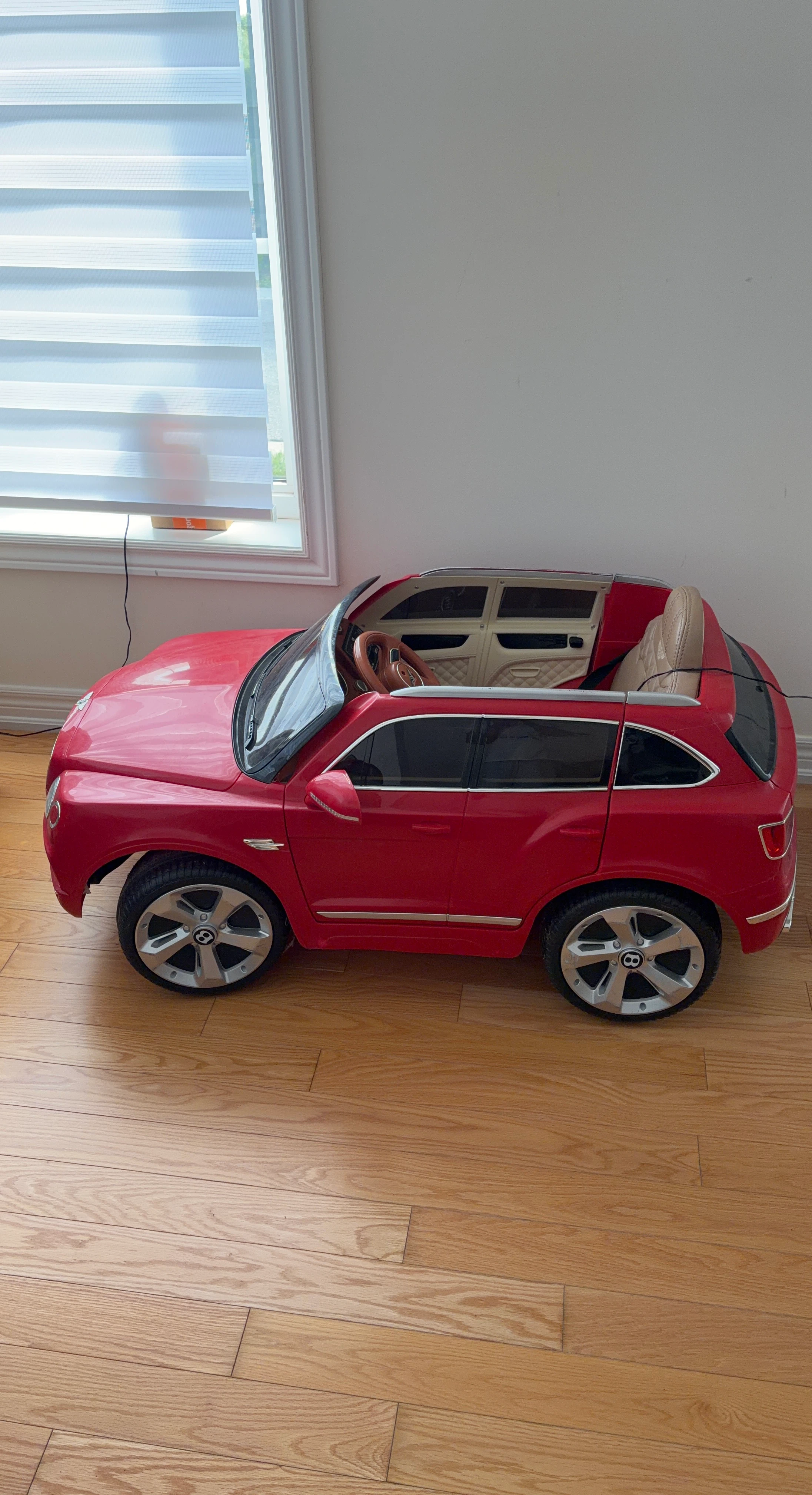 Red Bentley Ride-On Car for Kids