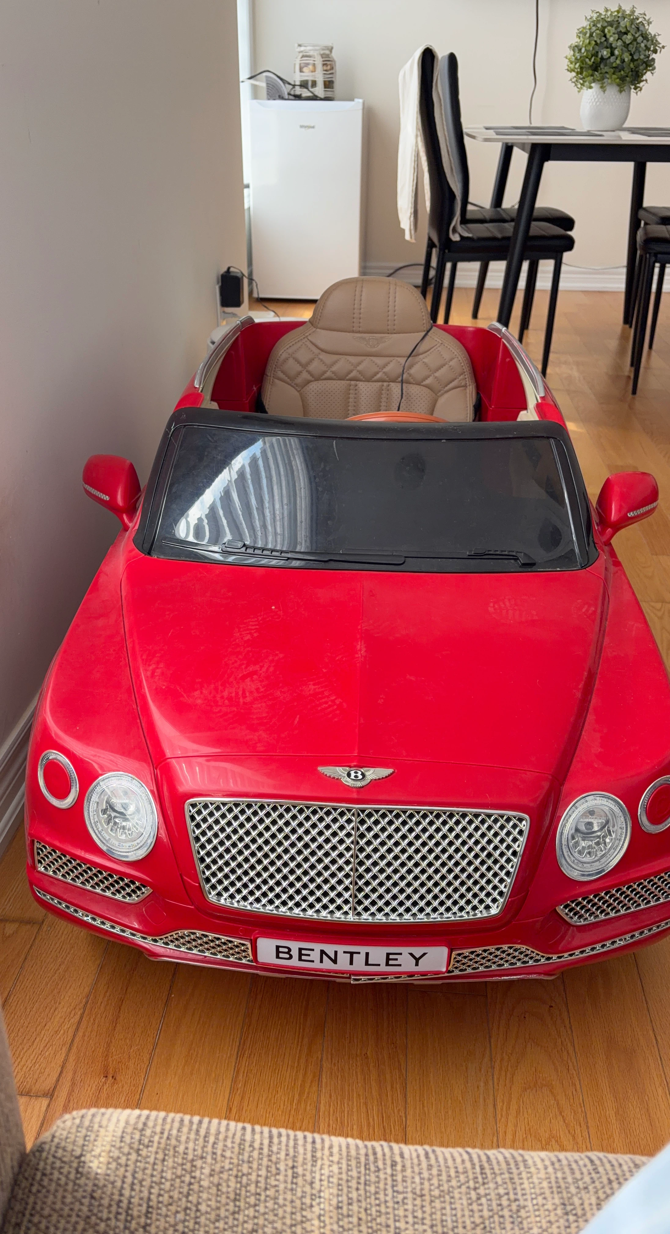 Red Bentley Ride-On Car for Kids