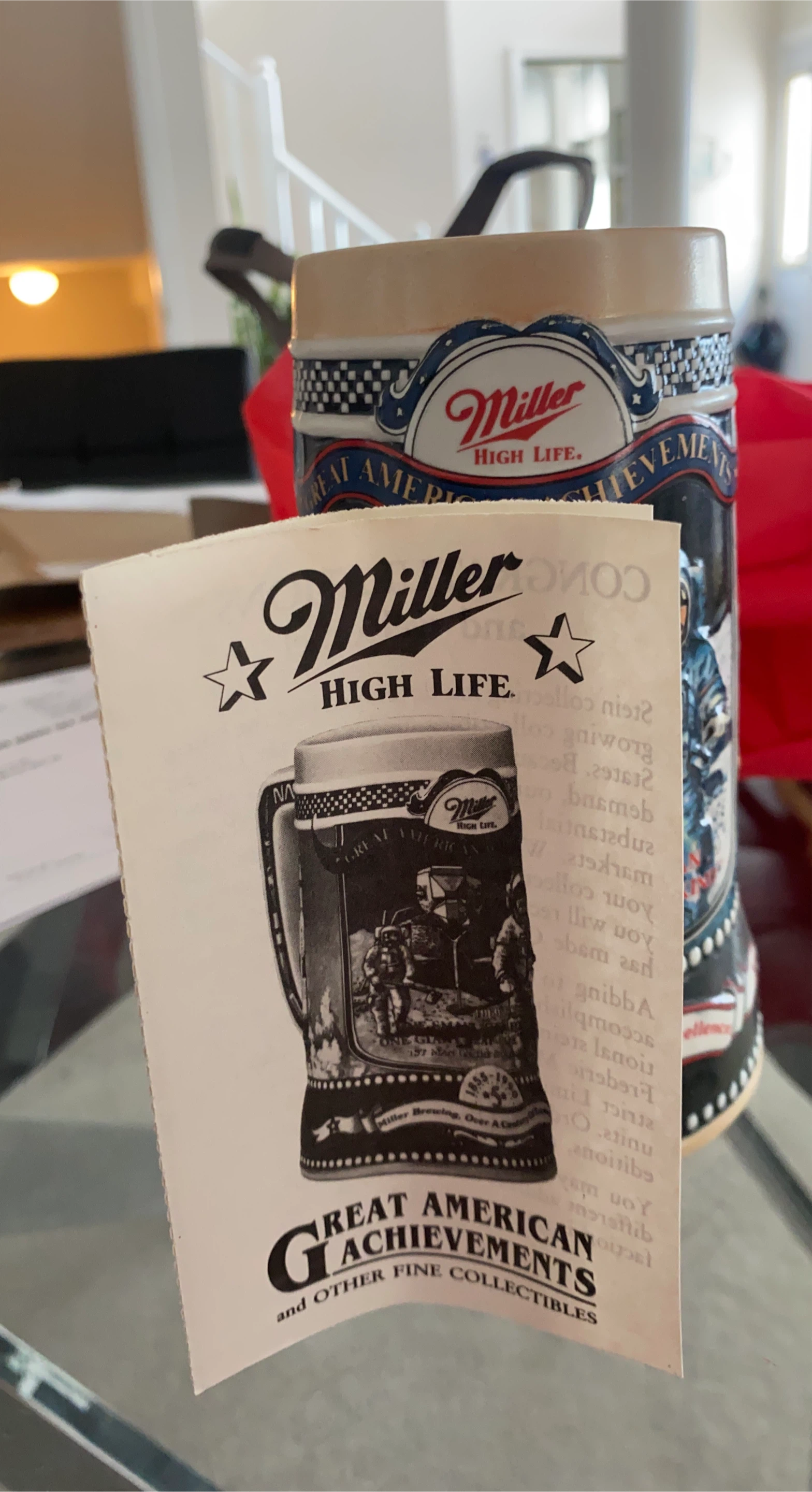 Miller High Life "Great American Achievements" Collectible Stein