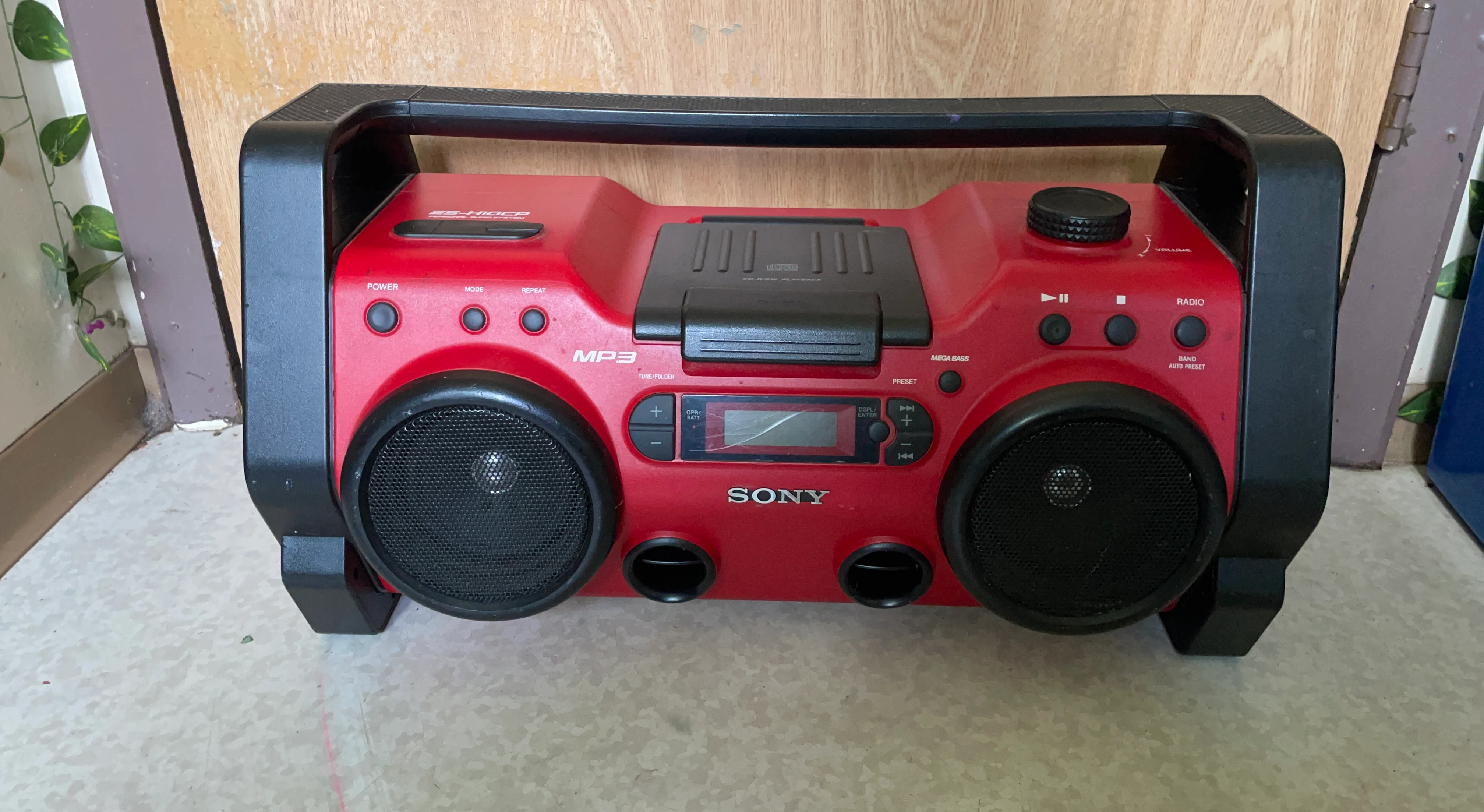 Sony ZS-H10CP Personal Audio System Boombox CD MP3 Radio