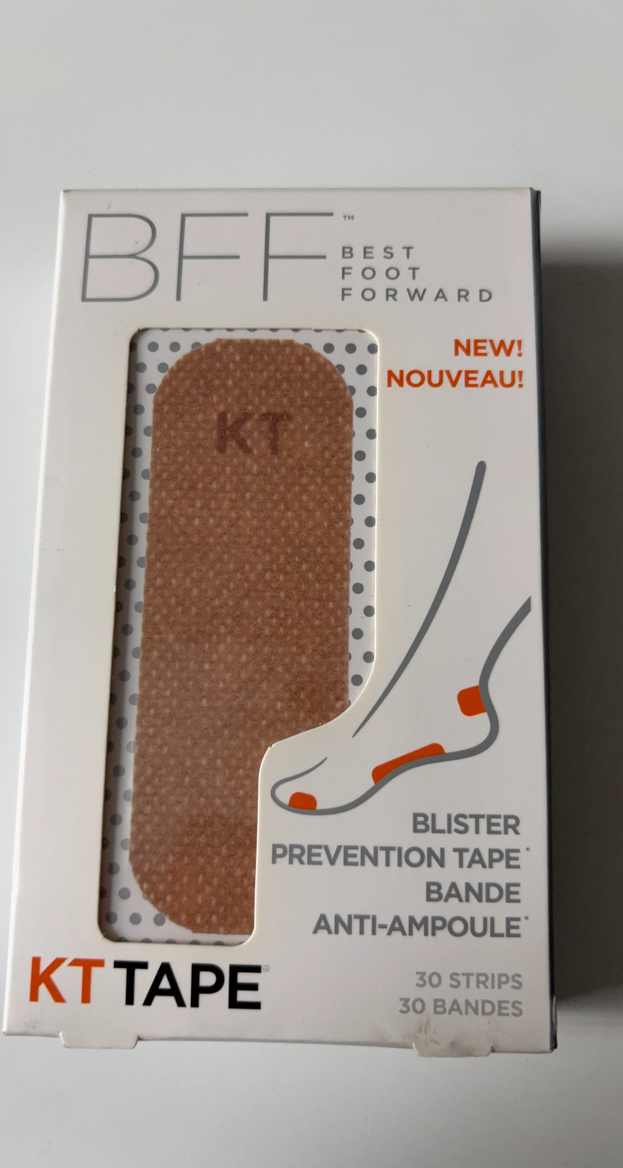 KT Tape BFF Blister Prevention Tape - 30 Strips