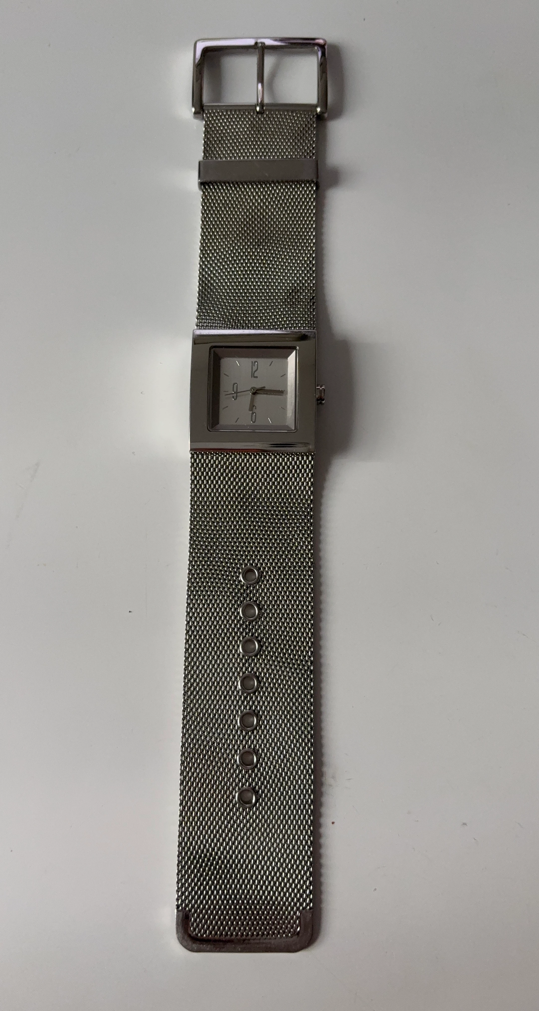 DKNY Silver Mesh Strap Watch