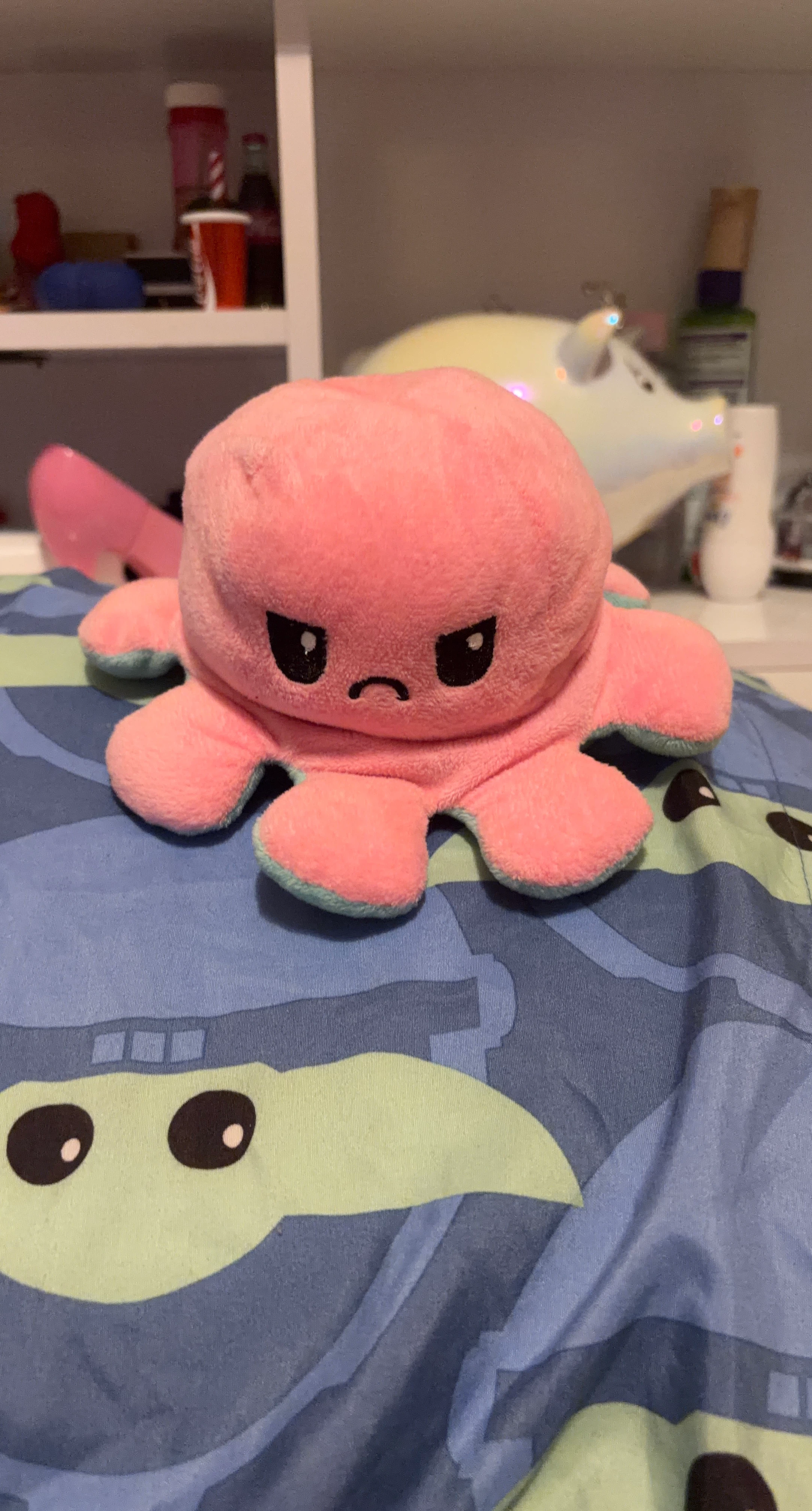 Reversible Octopus Plush Toy
