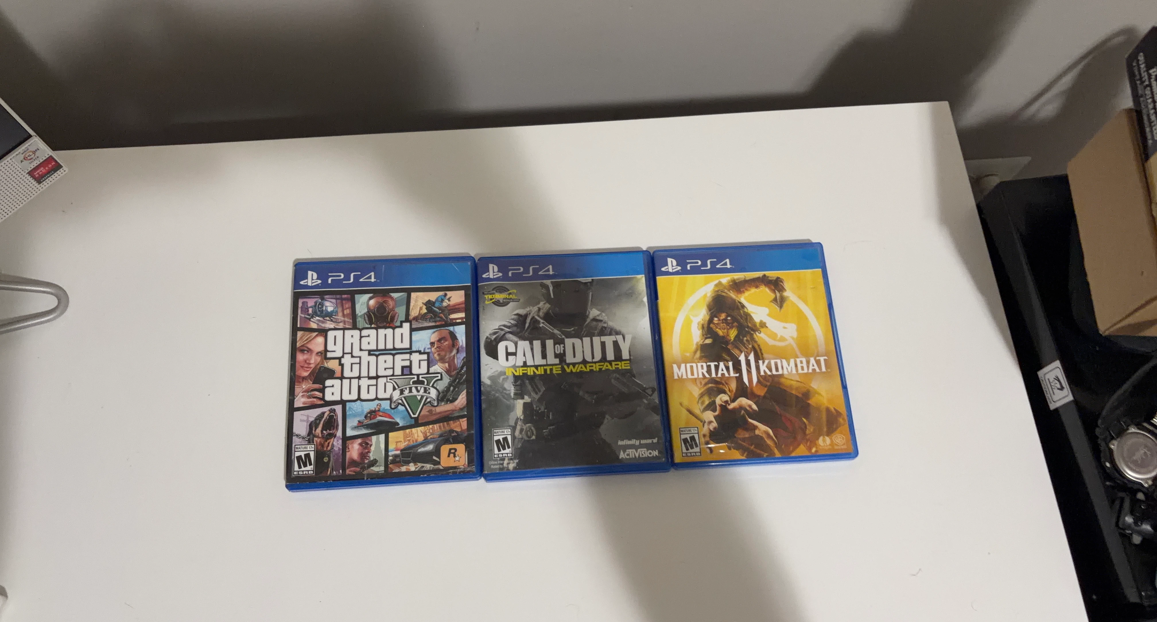 Three PlayStation 4 games