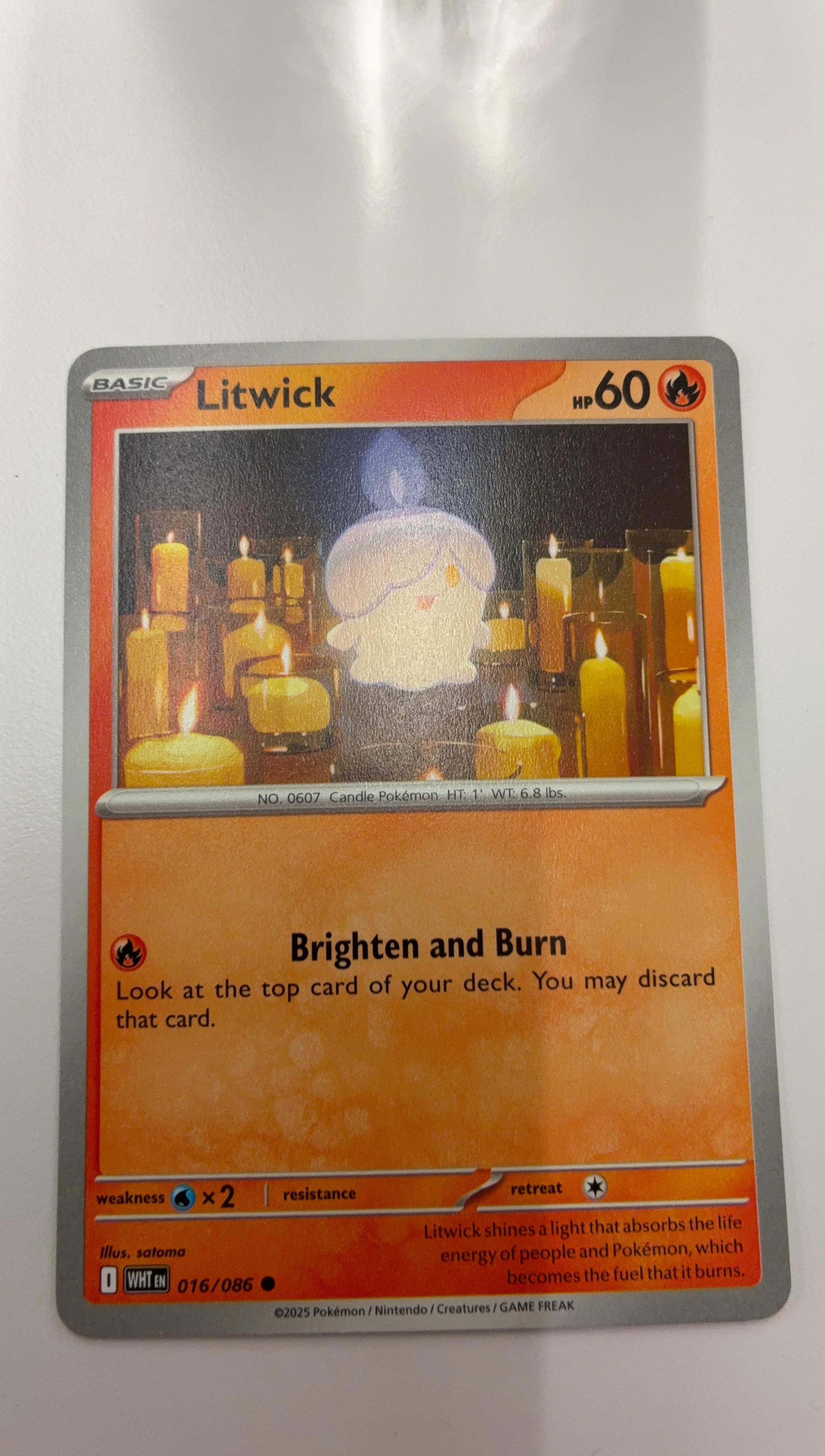 Pokemon Trading Card Game Litwick 016/086