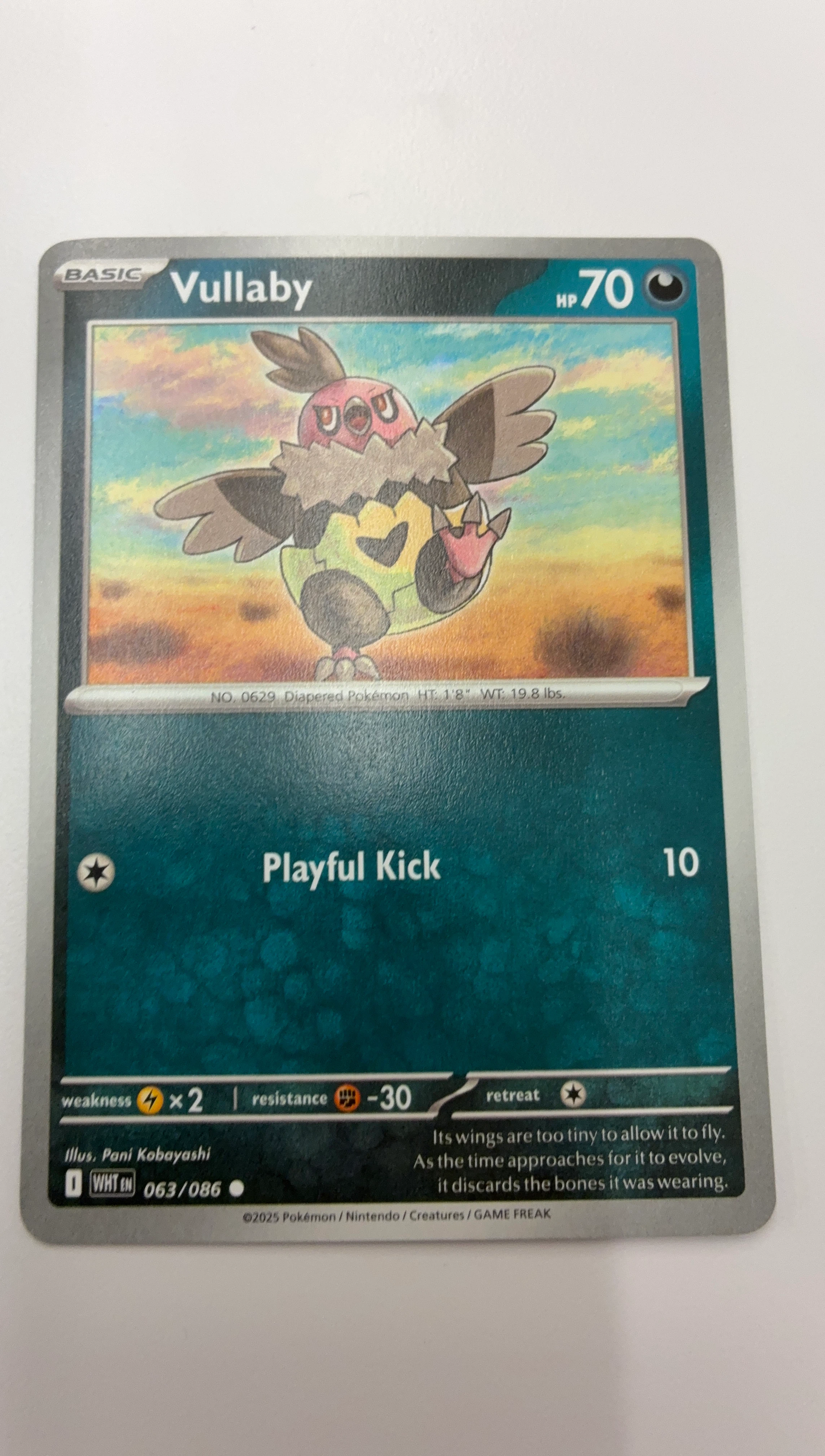 Pokemon Vullaby Card