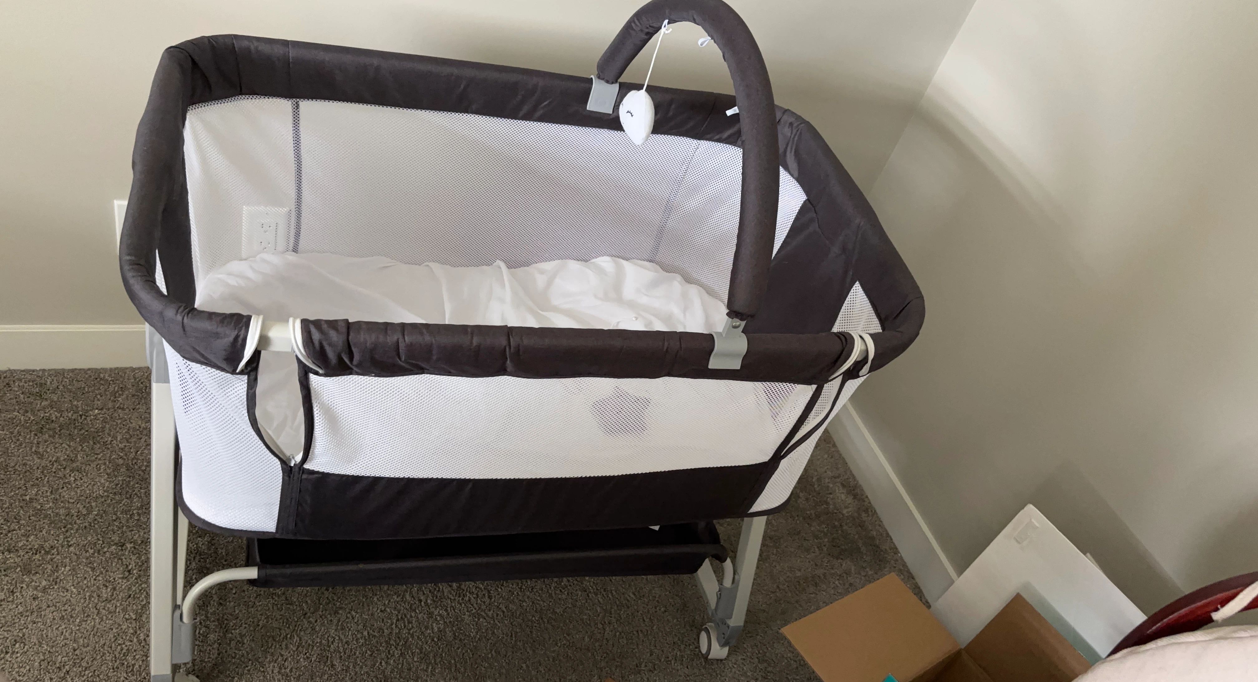 Portable Bassinet with Mobile - EVICTION SALE