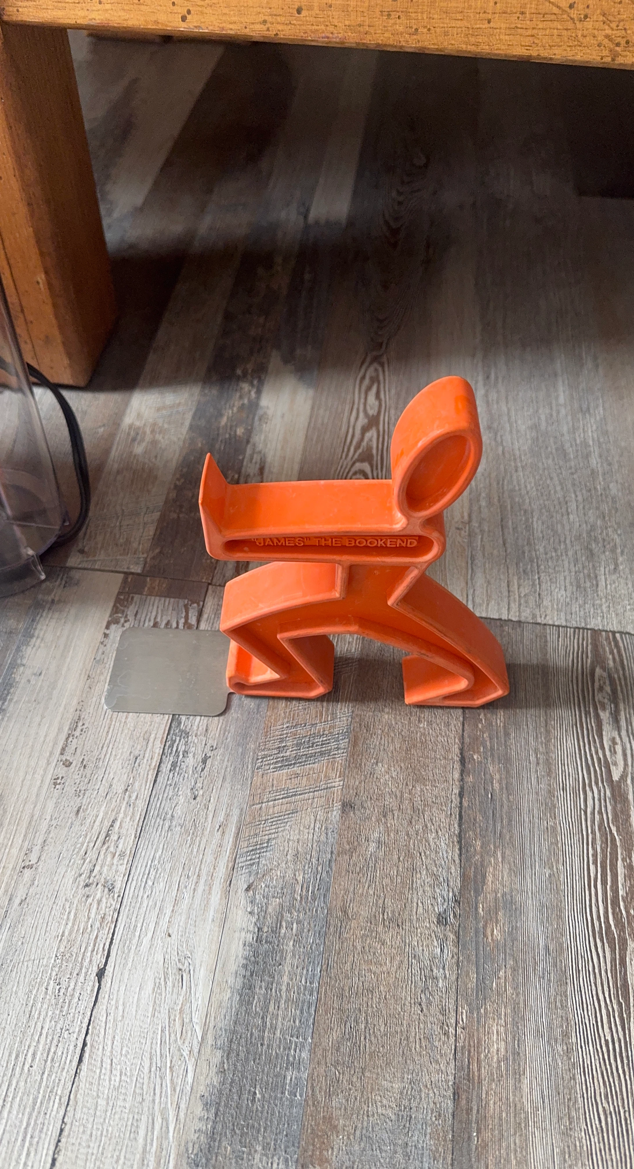 Orange "James the Bookend" Bookend