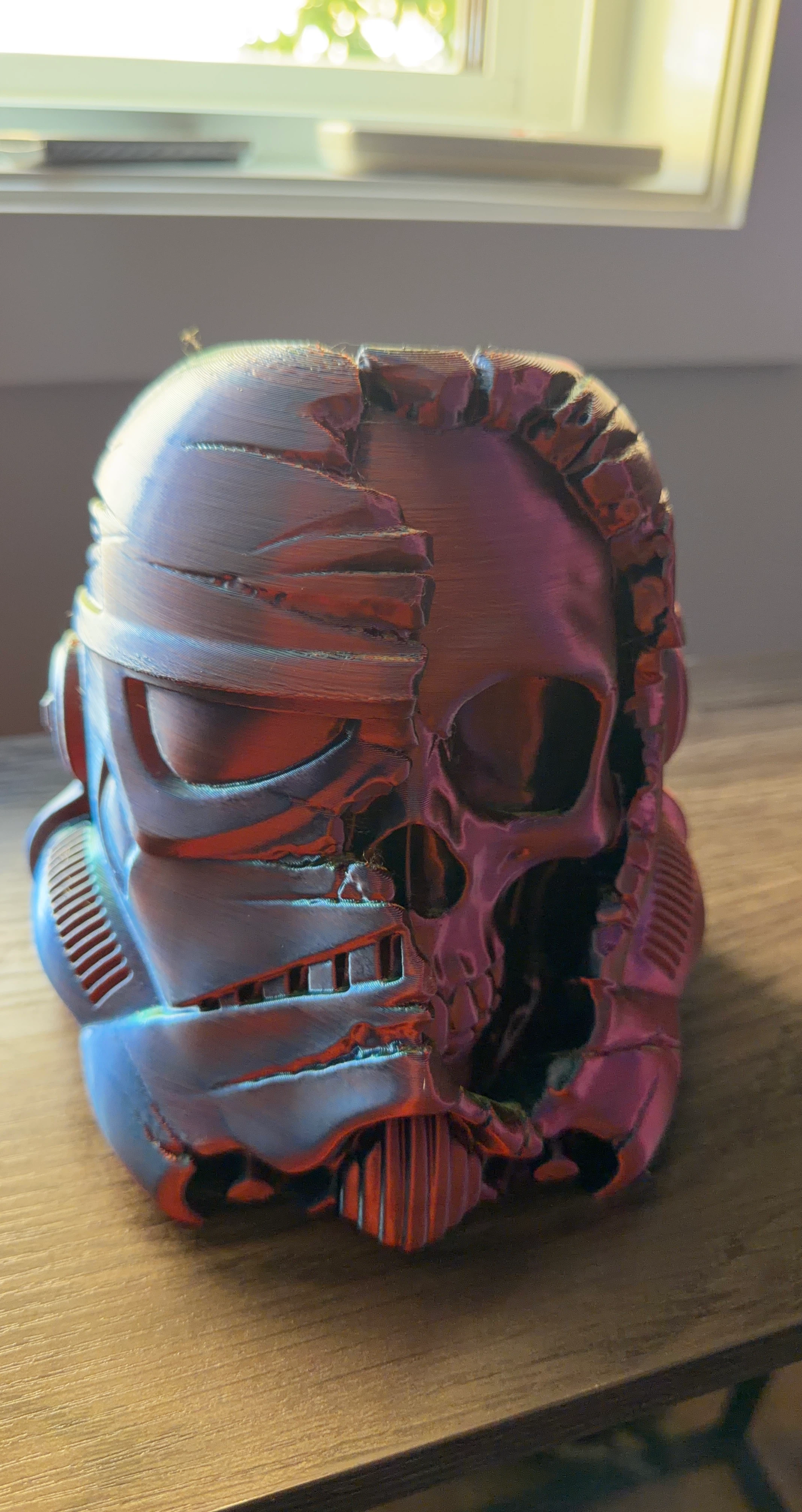 3D Printed Stormtrooper Skull Hybrid