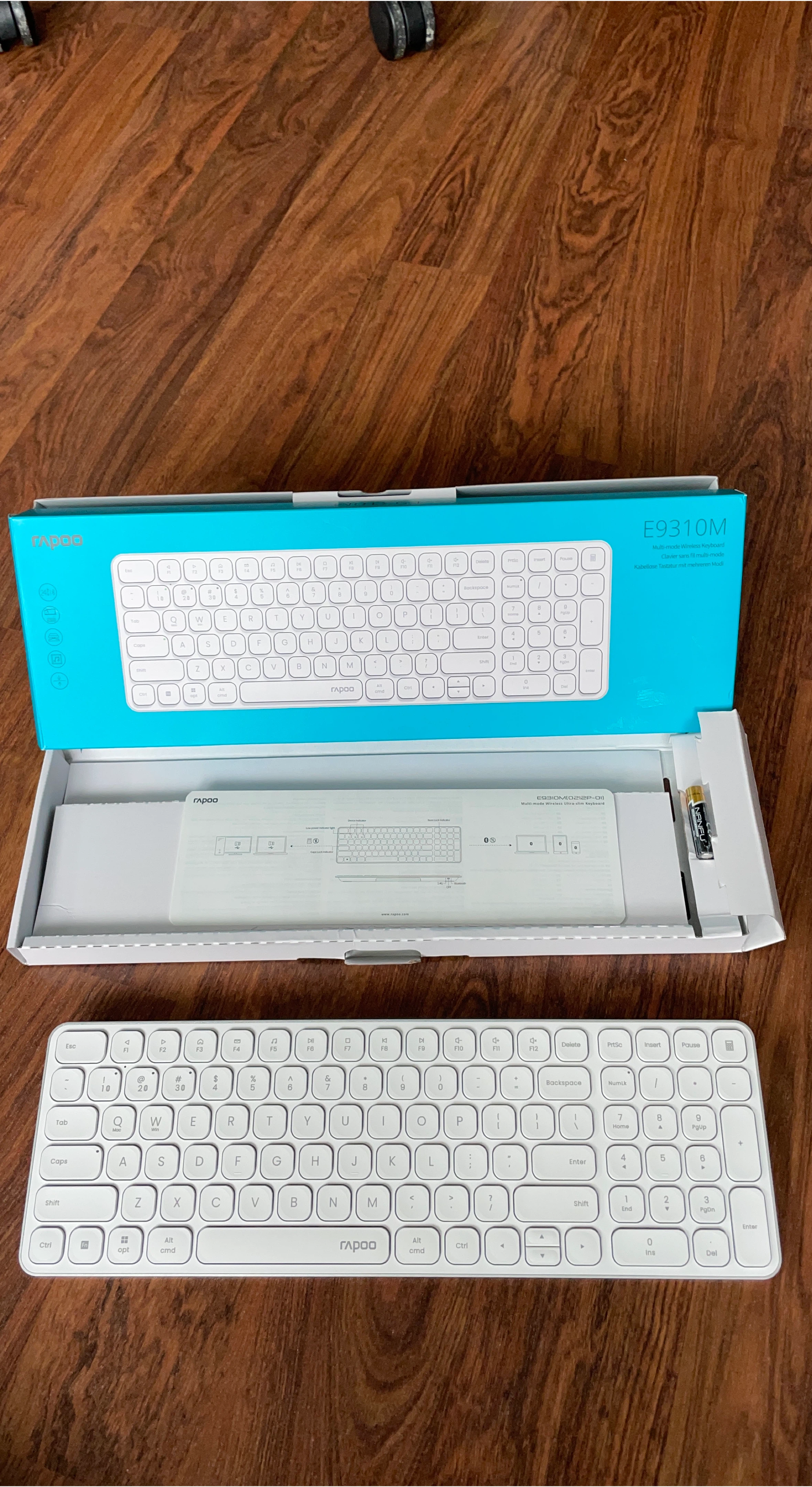 ⚽️ NIB Rapoo E9310M Multi-mode Wireless Ultra-slim Keyboard - photo 2