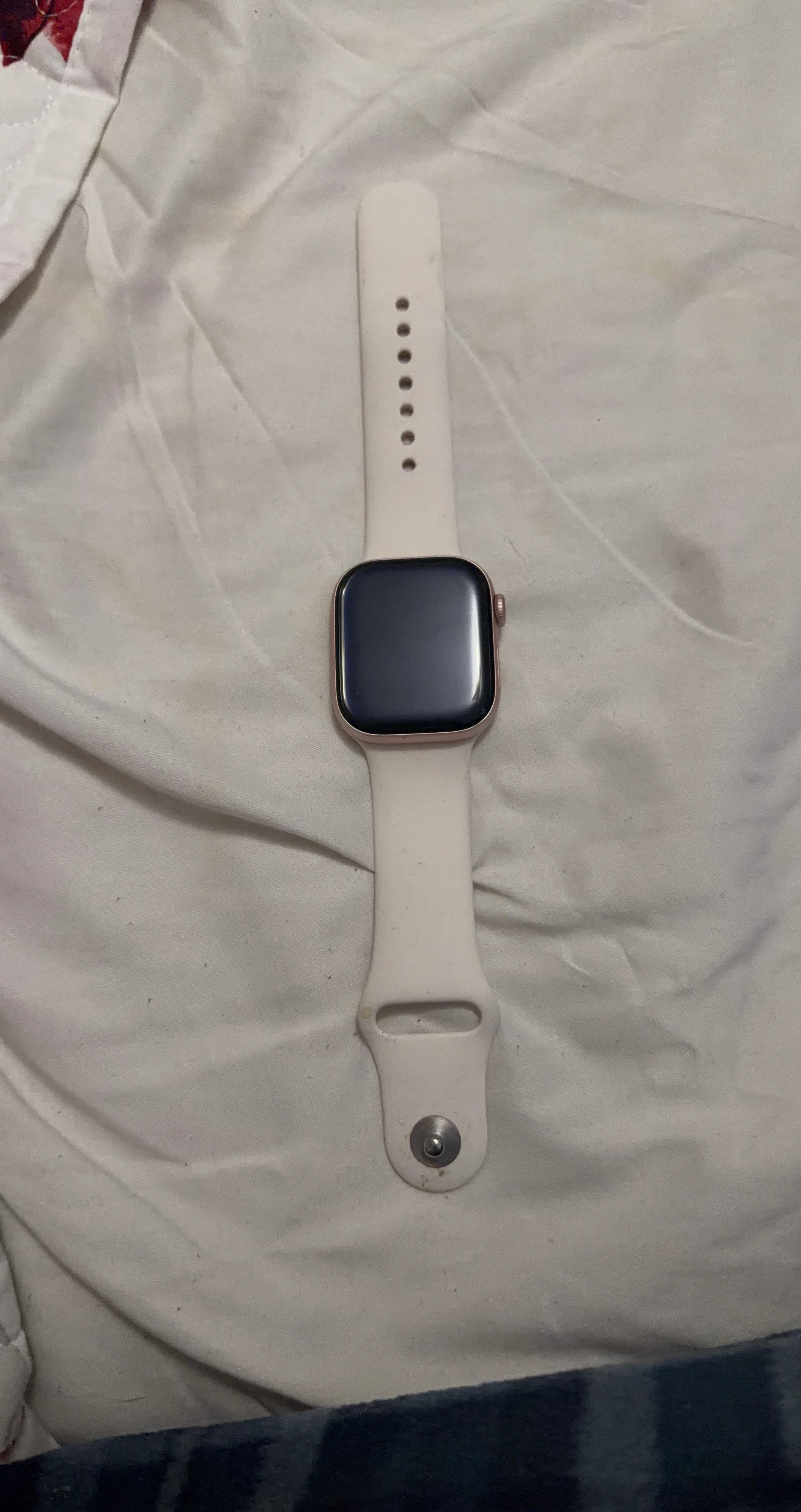 Apple Watch with Pink Band
