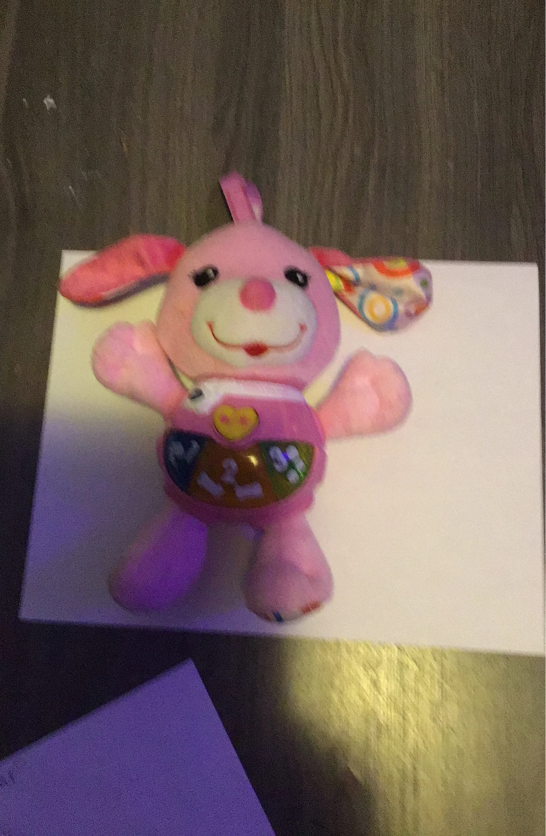 Pink Talking Musical Puppy Dog Plush Toy