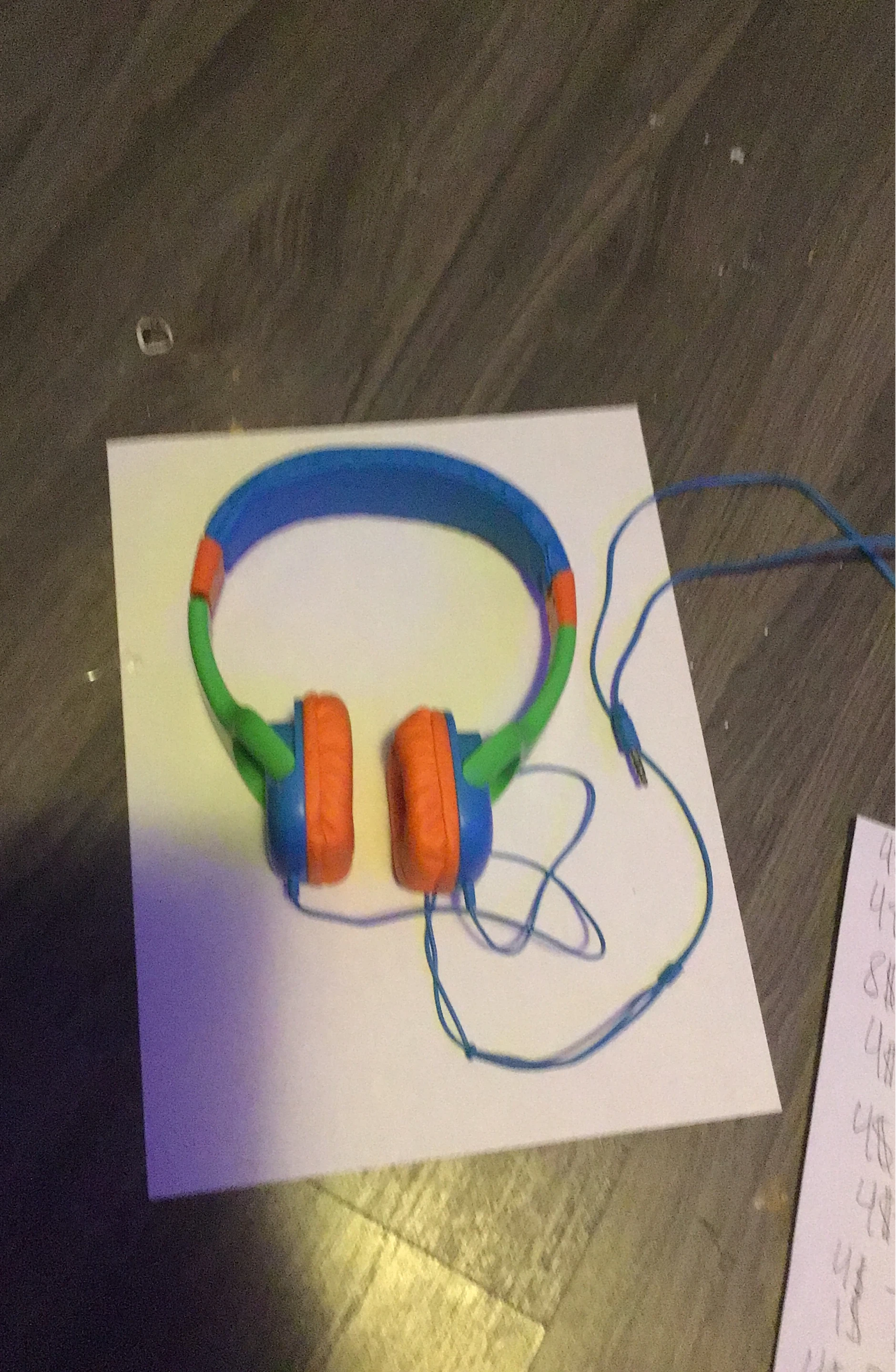 Kids Headphones - Blue, Green, Orange