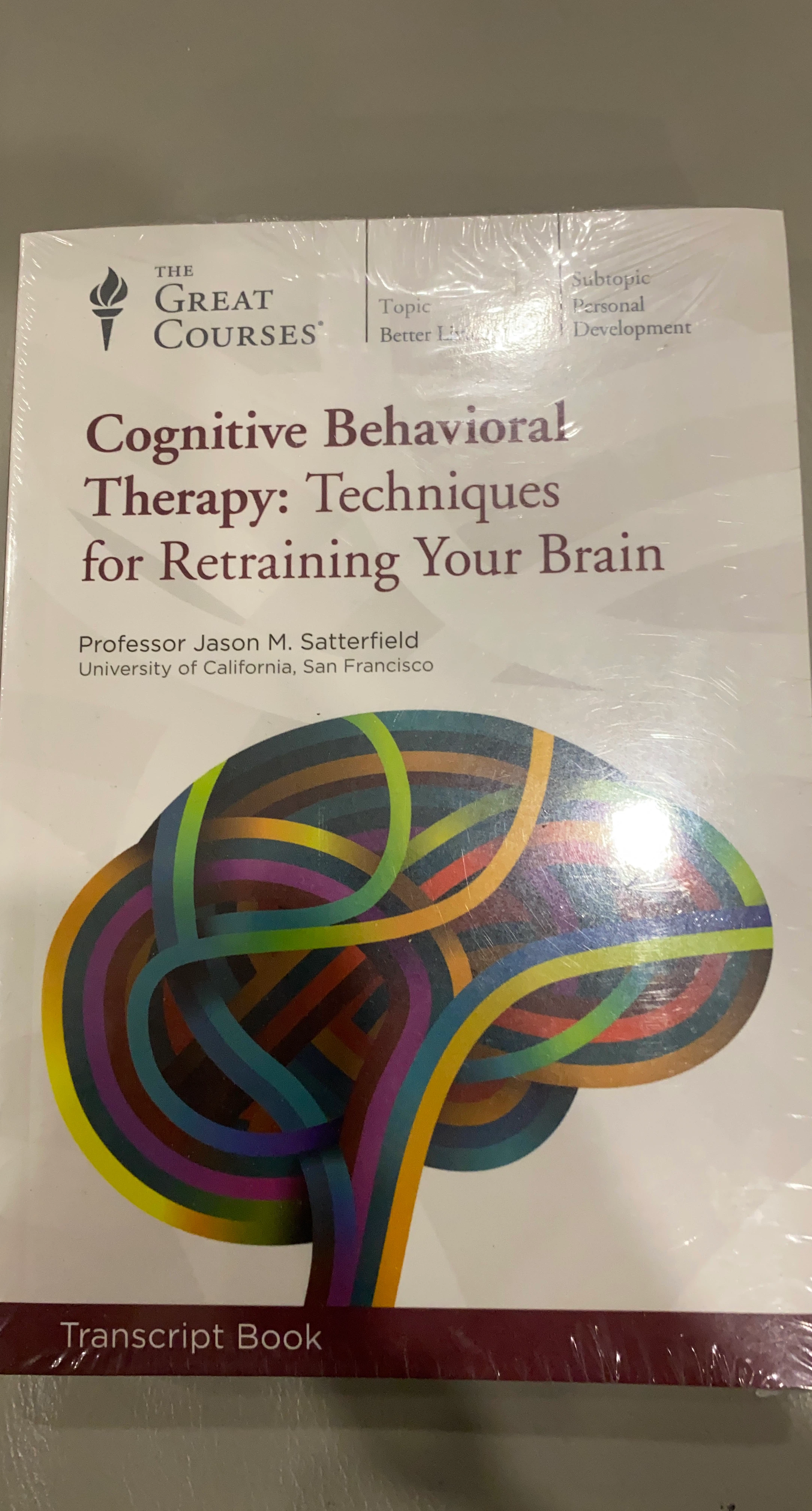 The Great Courses Cognitive Behavioral Therapy Transcript Book