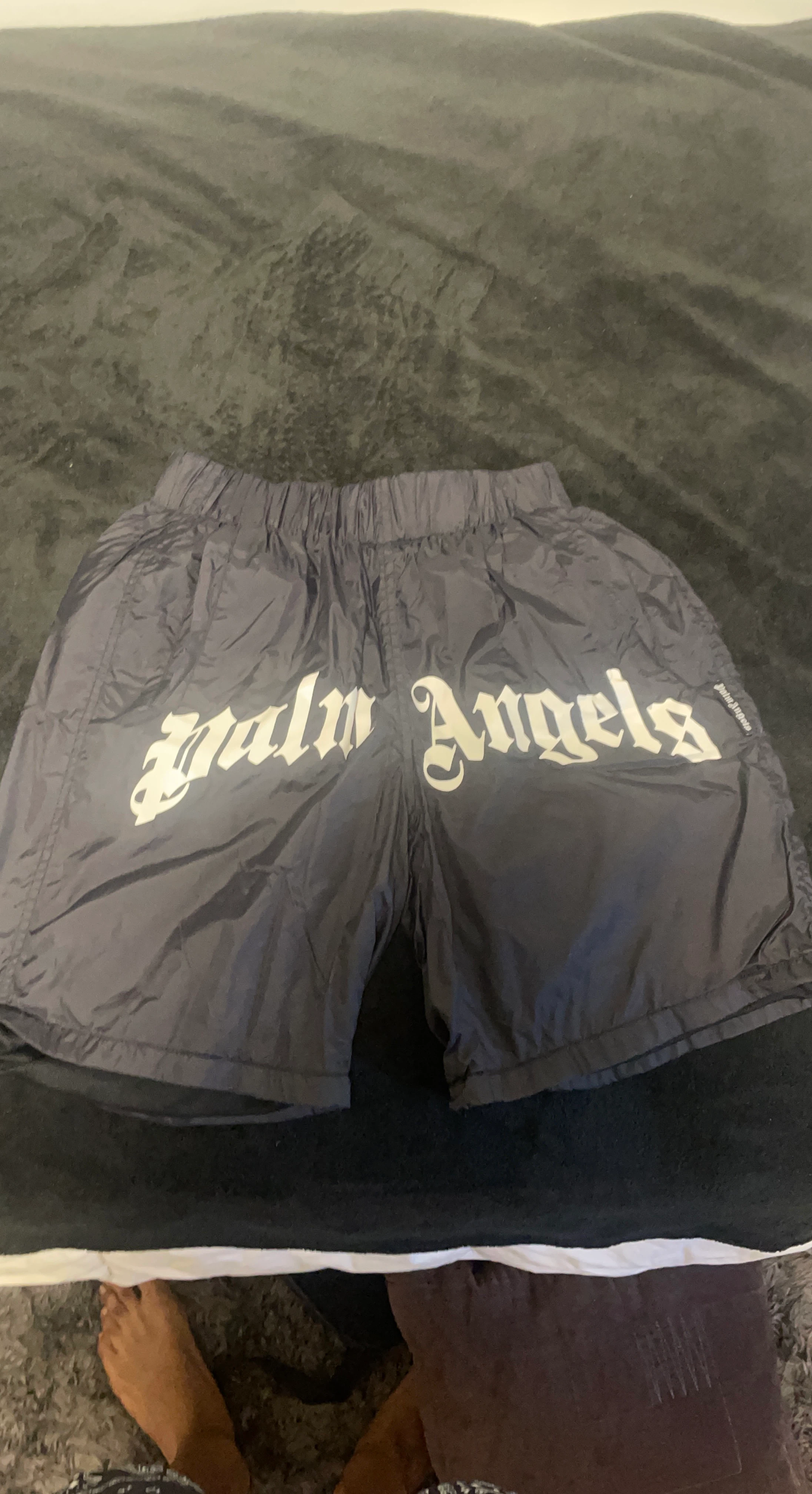Palm Angels Black Swim Shorts