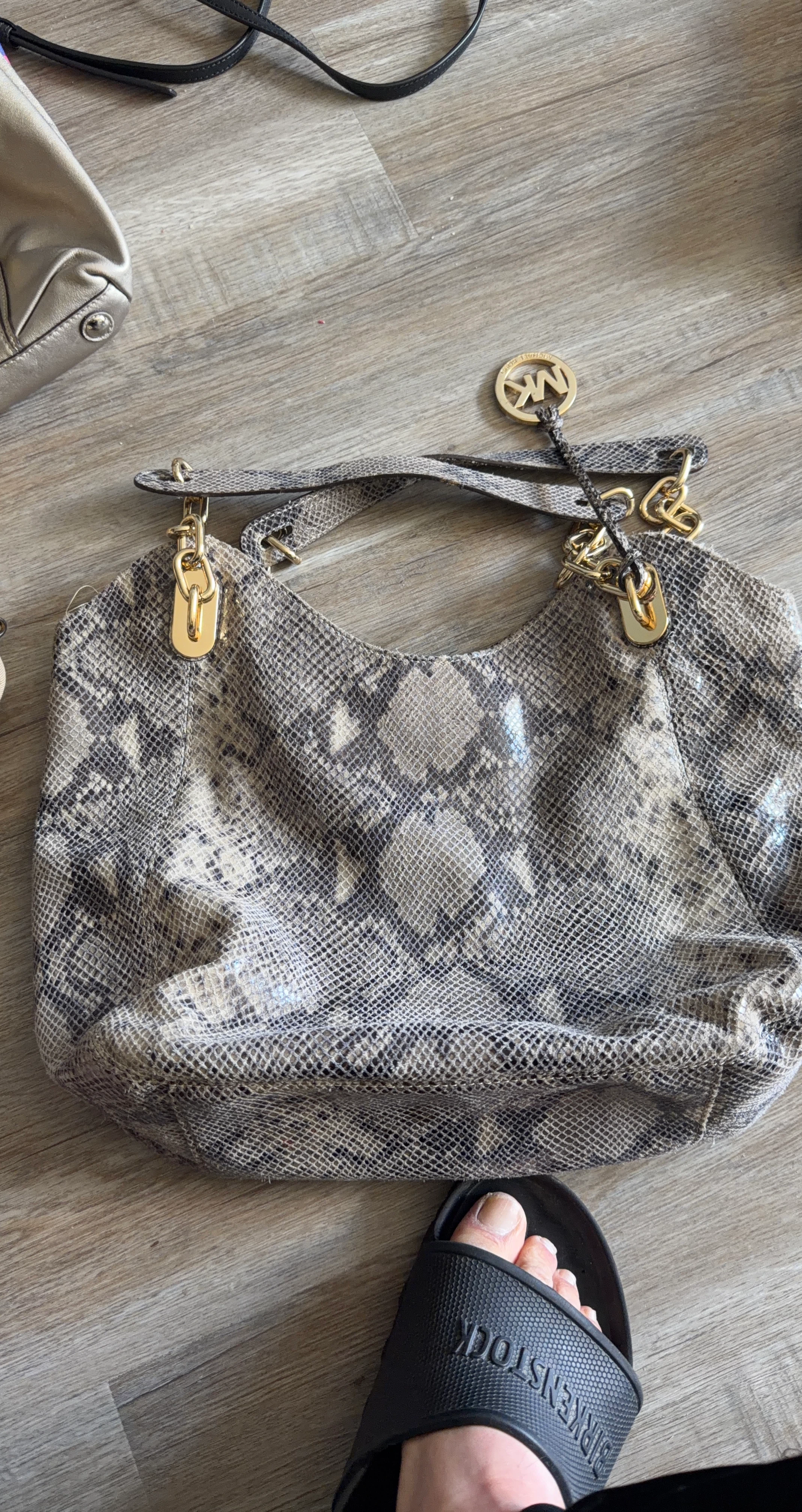 Michael Kors Snakeskin Shoulder Bag